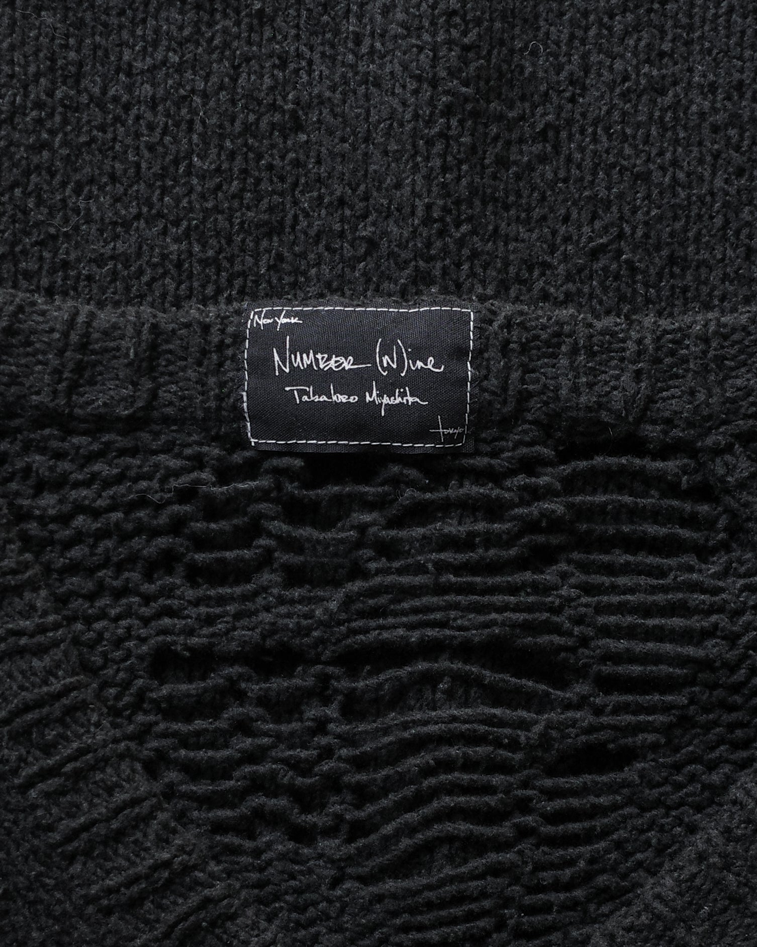Number (N)ine SS/AW03 Distressed Knit