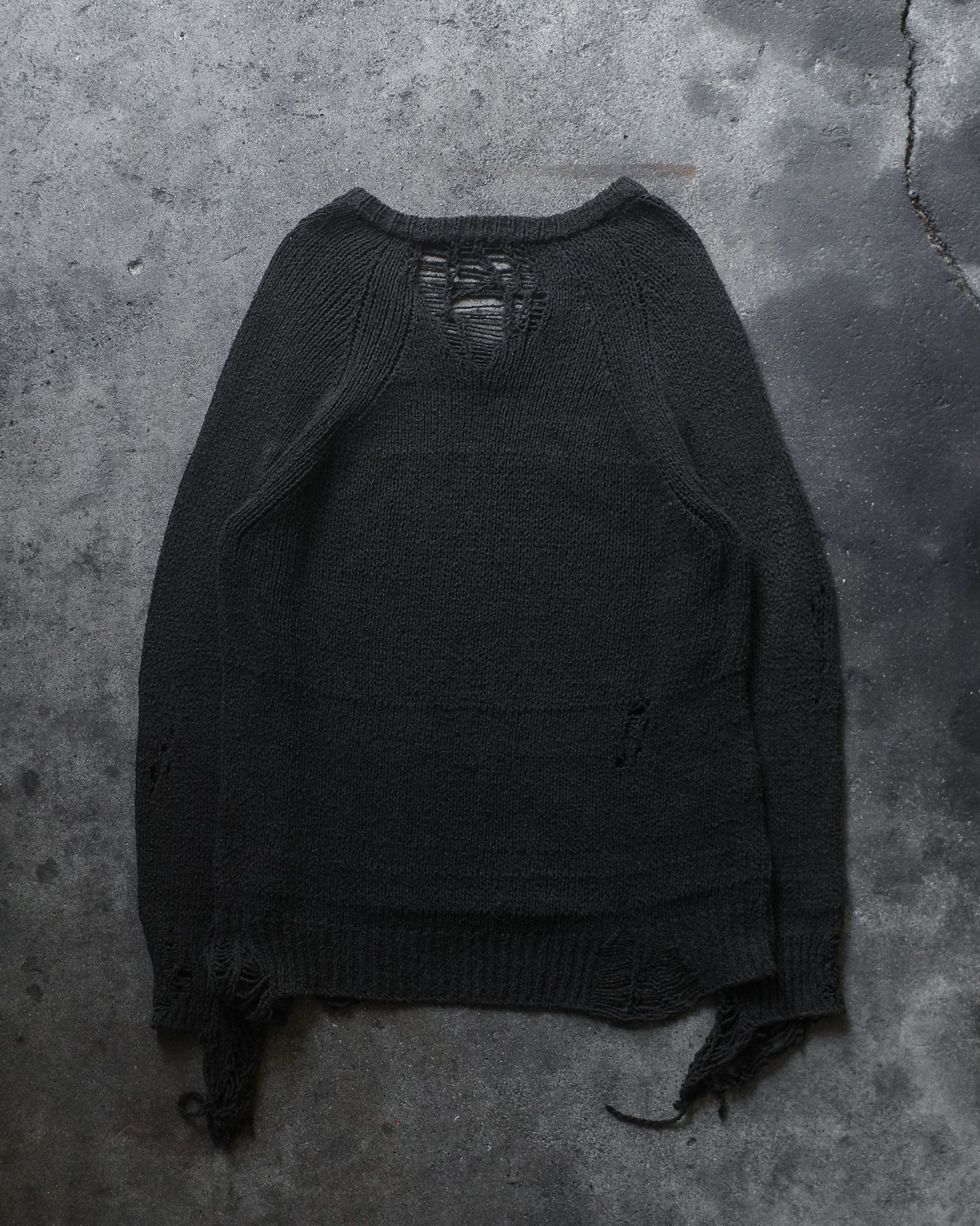Number (N)ine SS/AW03 Distressed Knit