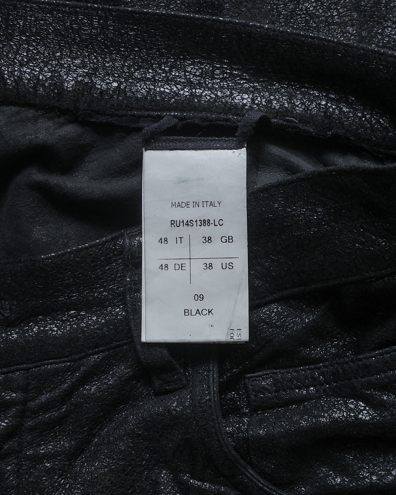 Rick Owens SS14 Blistered Leather Pants