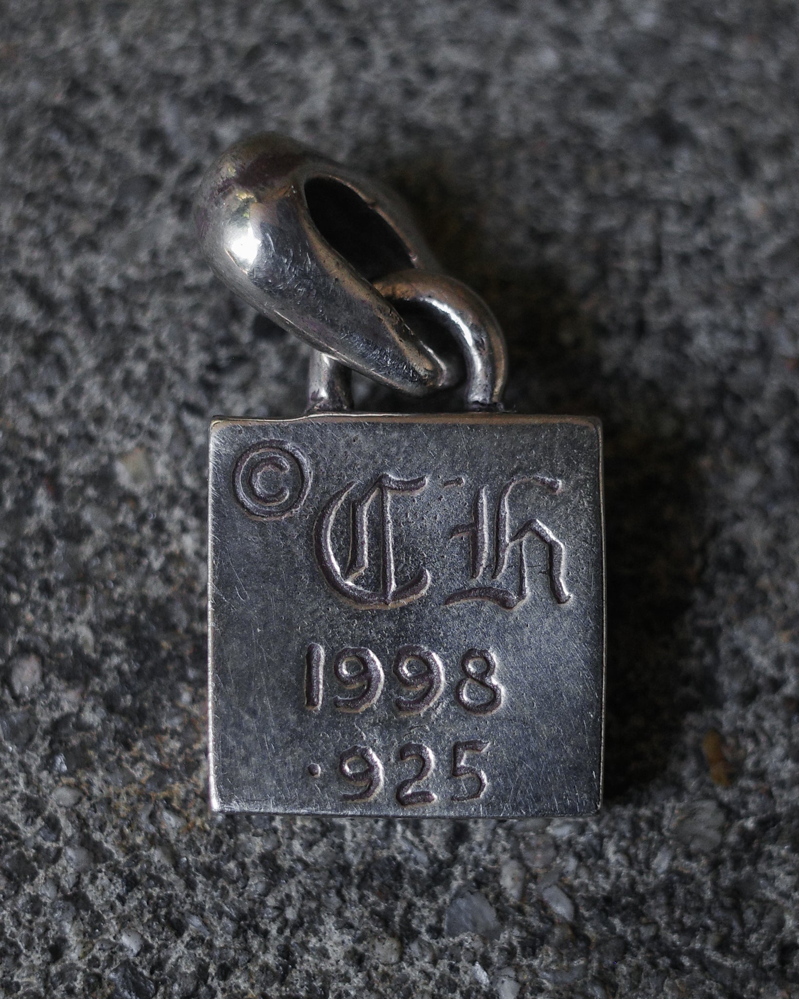 Chrome Hearts Plus Frame Diamond Pendant