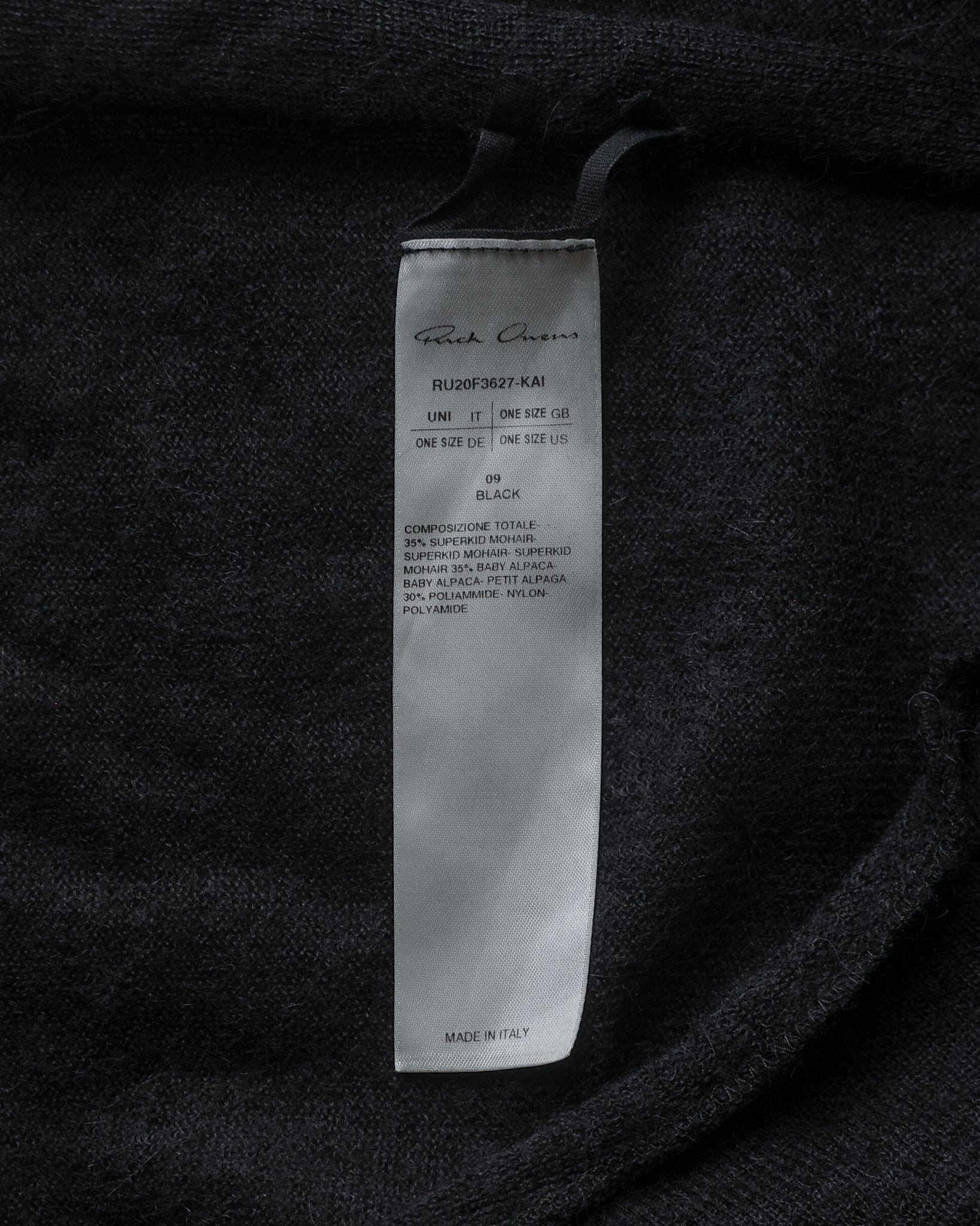 Rick Owens FW20 Knit