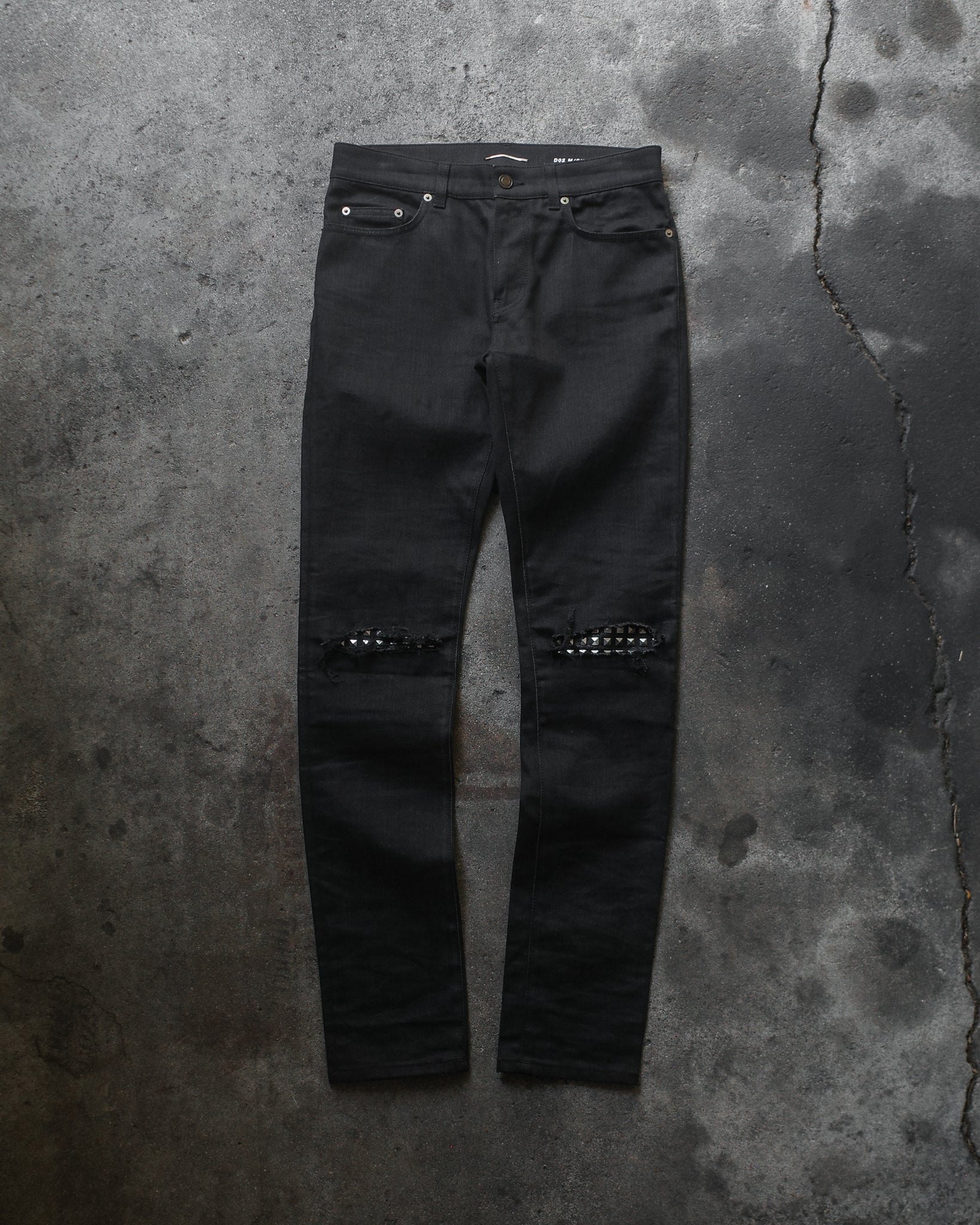 Saint Laurent Paris 2016 Studded Knee Denim