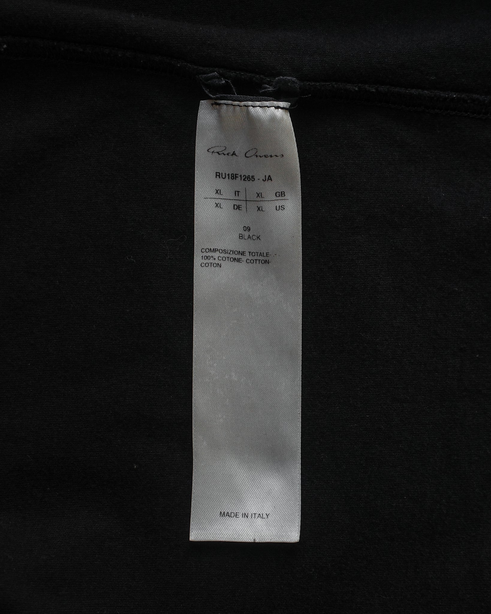 Rick Owens FW18 Level Tee