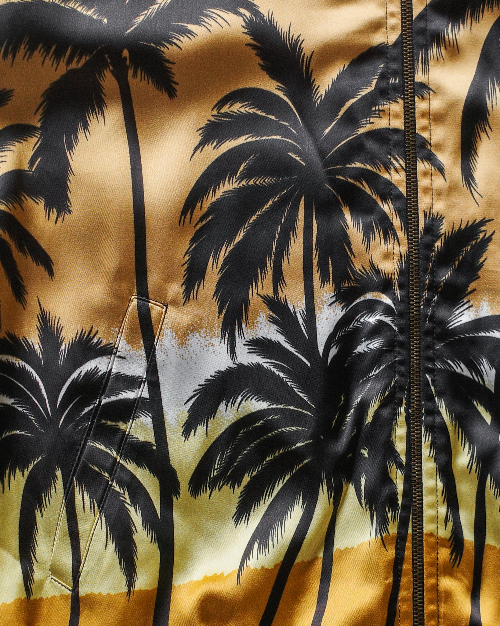Saint Laurent Paris SS16 Palm Tree Bomber