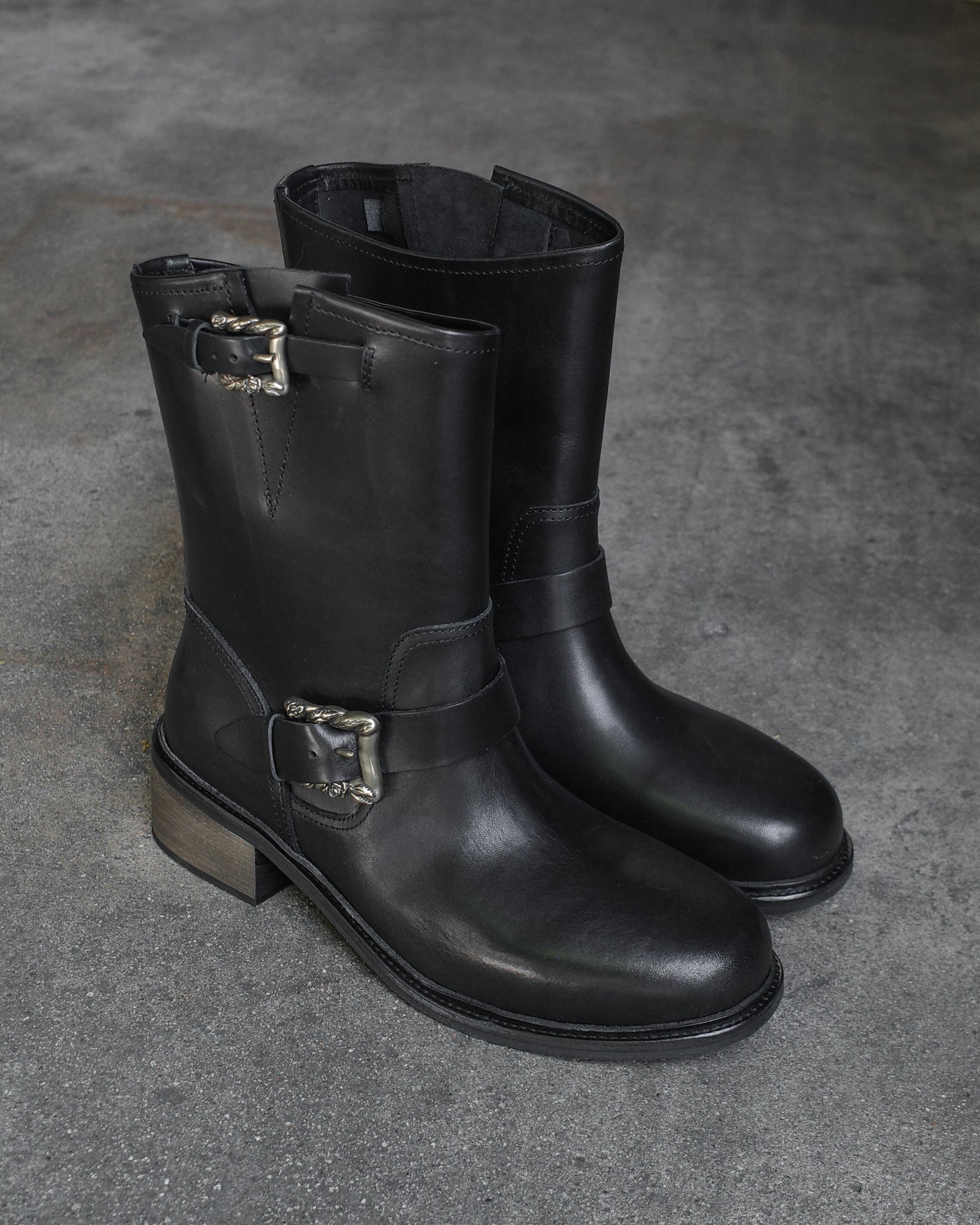 Enfants Riches Déprimés Rose Buckle Engineer Boots – BLINDATE INC