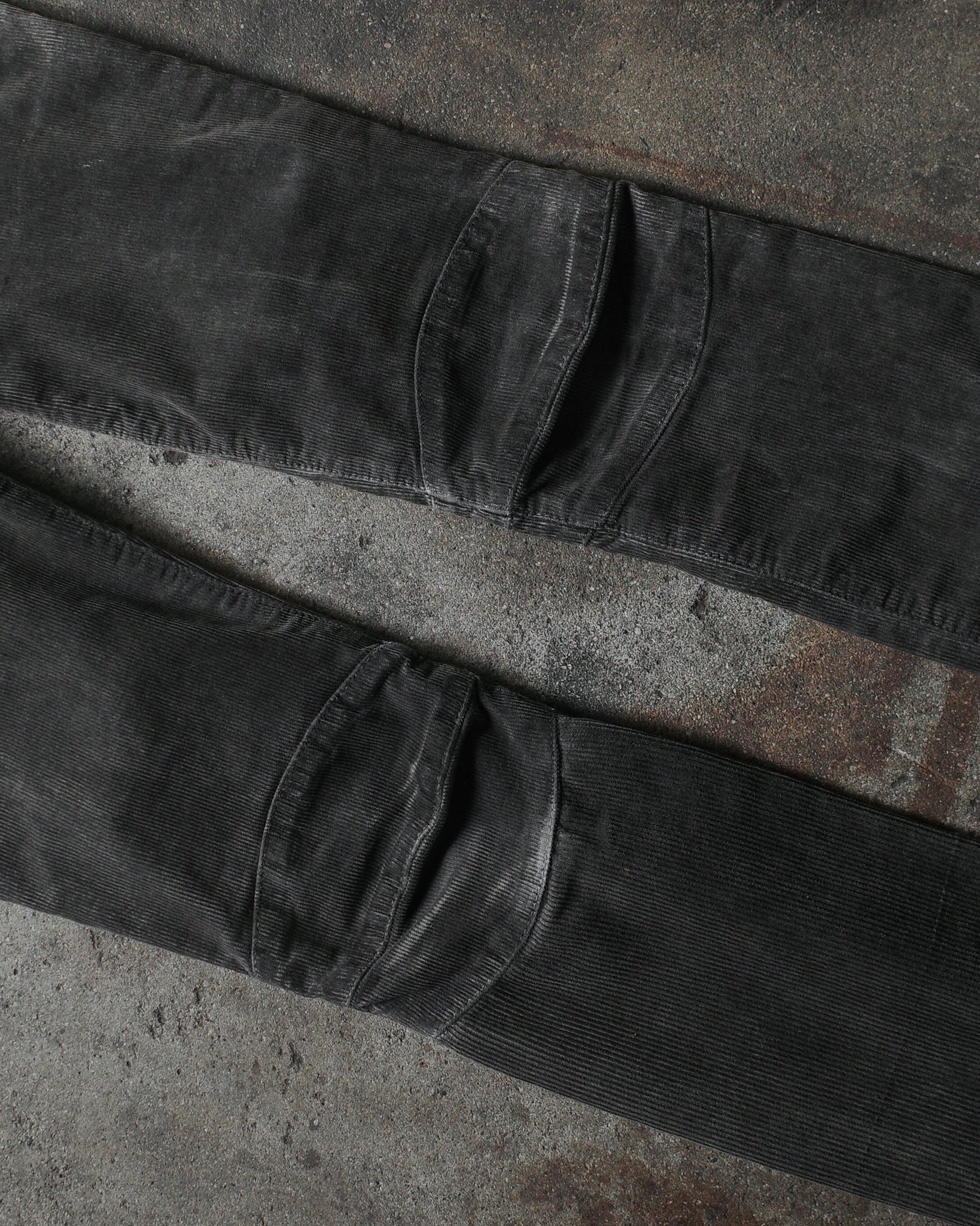 Balmain SS11 Repaired Waxed Corduroy Biker Pants