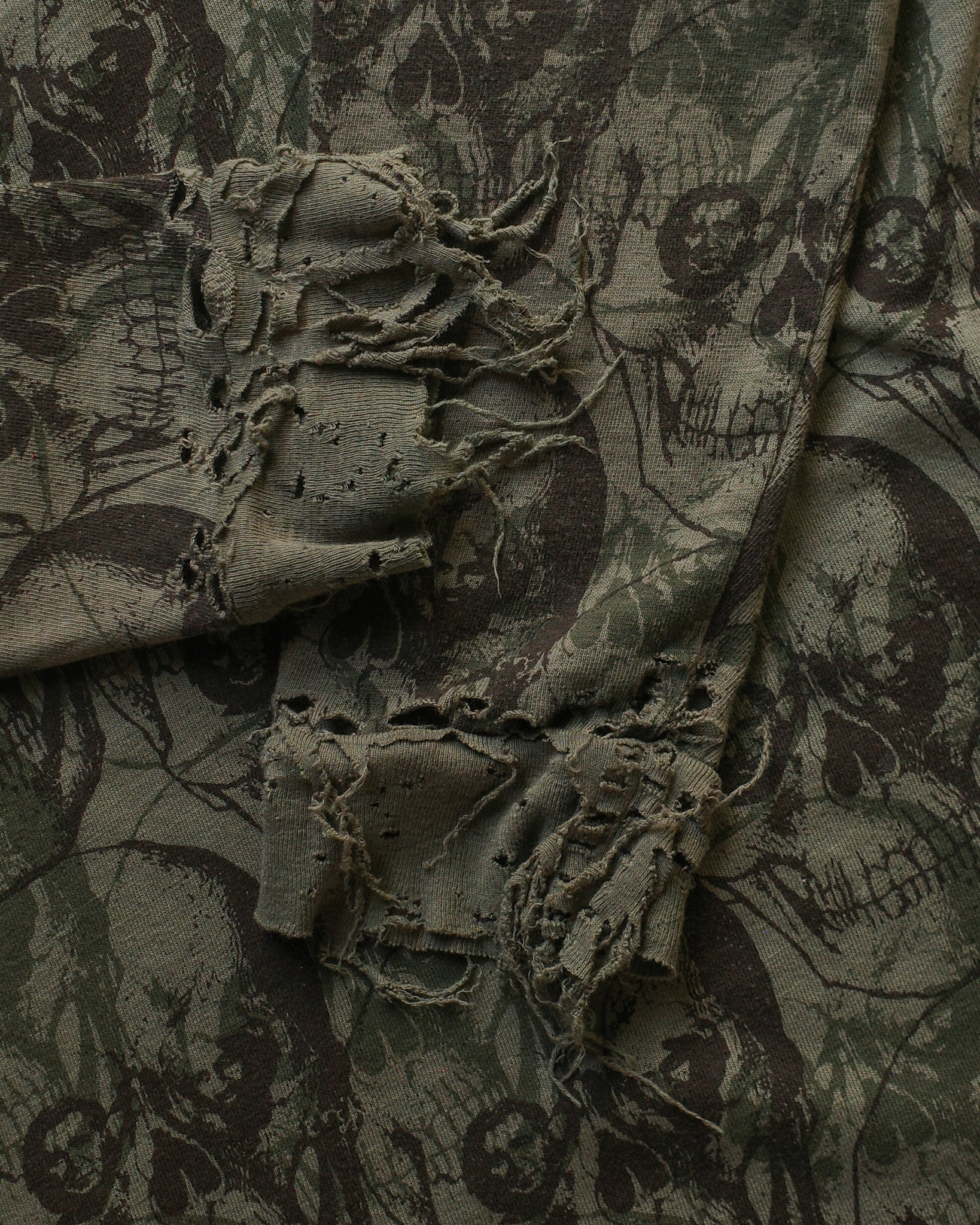 Undercover SS03 Distressed Camo Long Sleeve