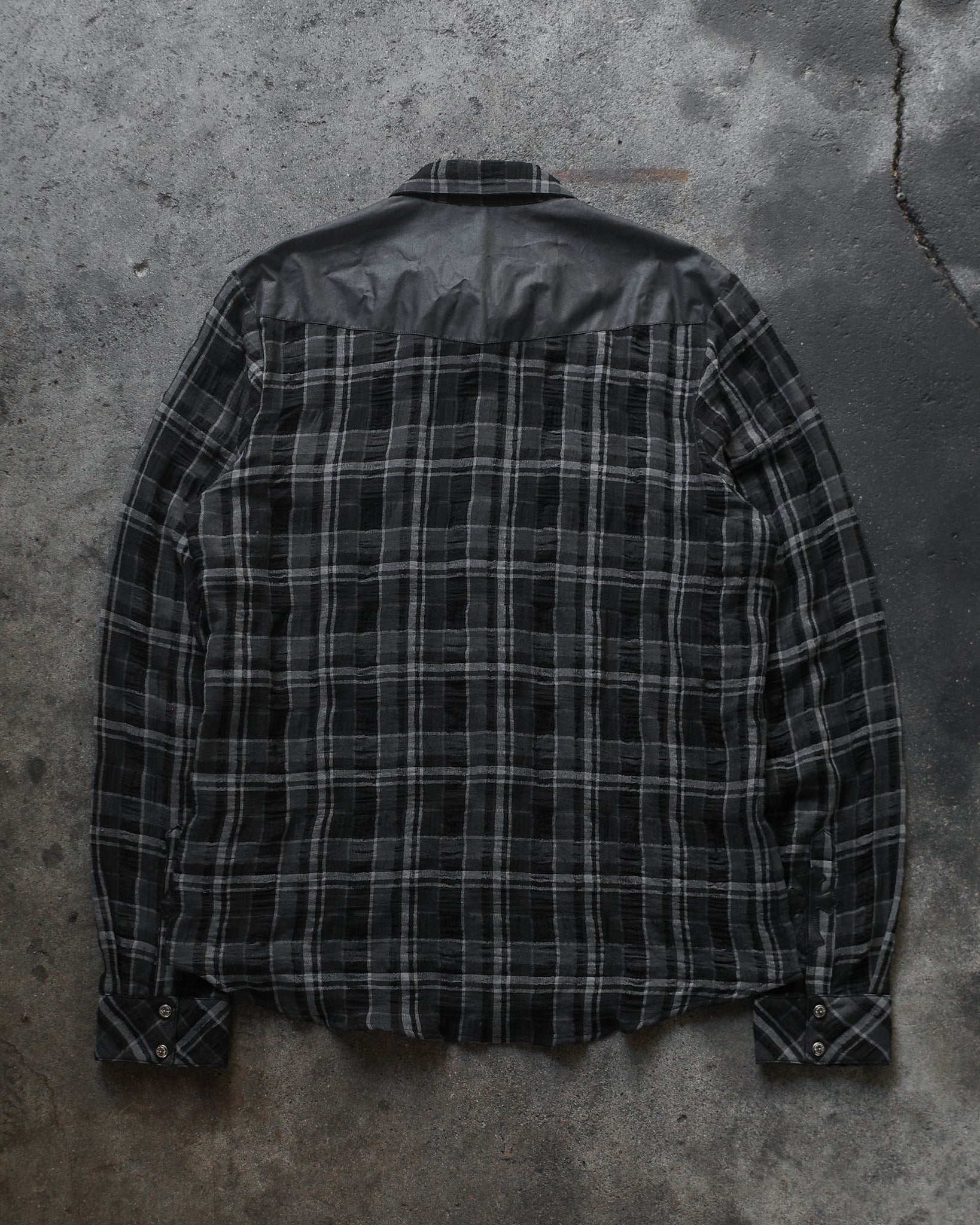 Chrome Hearts Leather Patch Flannel
