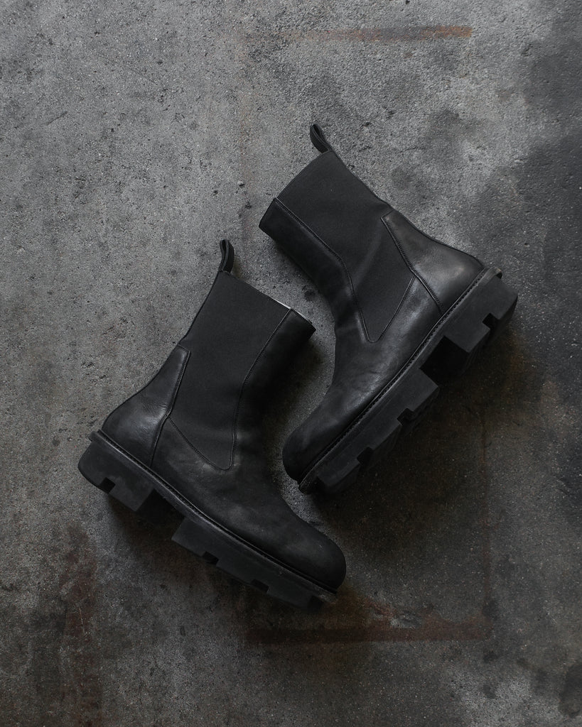 rick owens bozo megatooth ブーツ Rick Owens Black Bozo Megatooth Boots Rick Owens