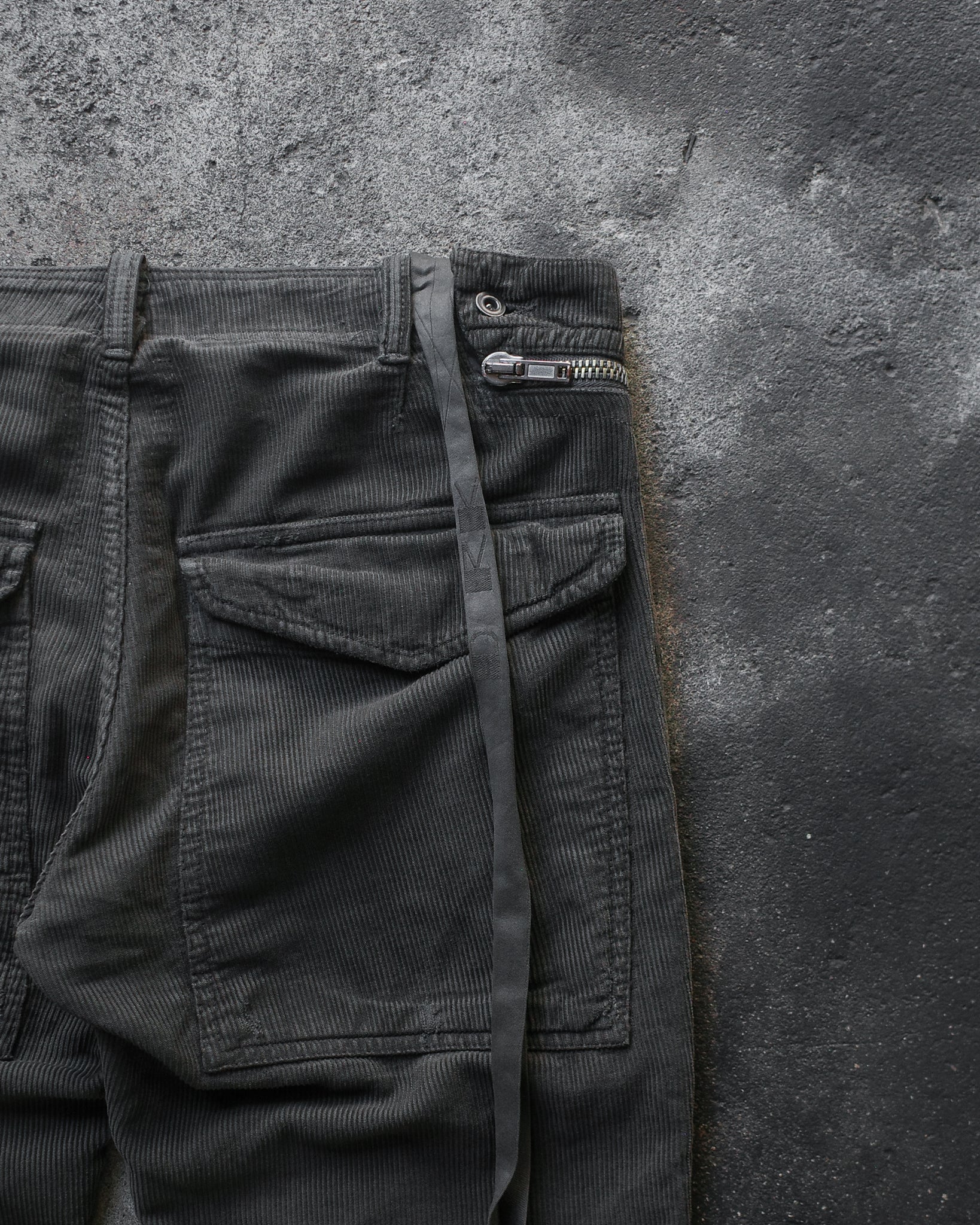 Rick Owens FW07 Double Layered Aircut Corduroy Pants