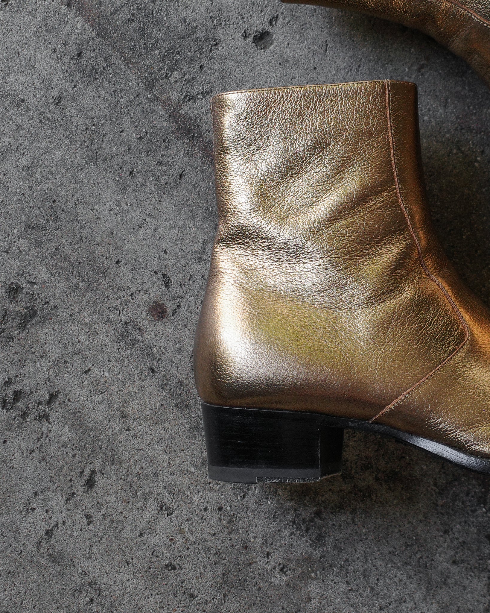 Saint Laurent Paris FW16 Metallic Wyatt Boots – BLINDATE INC