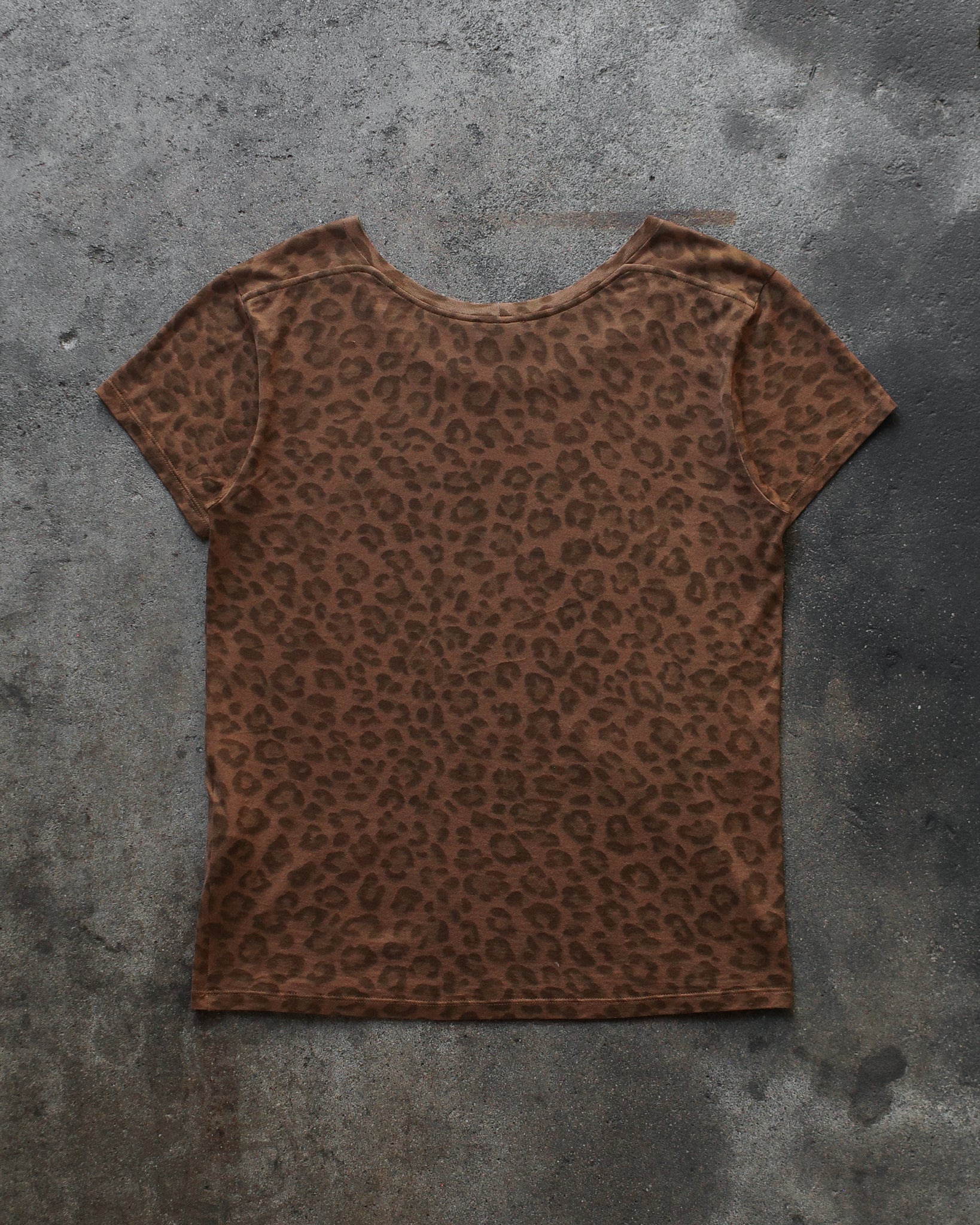 Saint Laurent Paris 2014 Leopard Print Tee