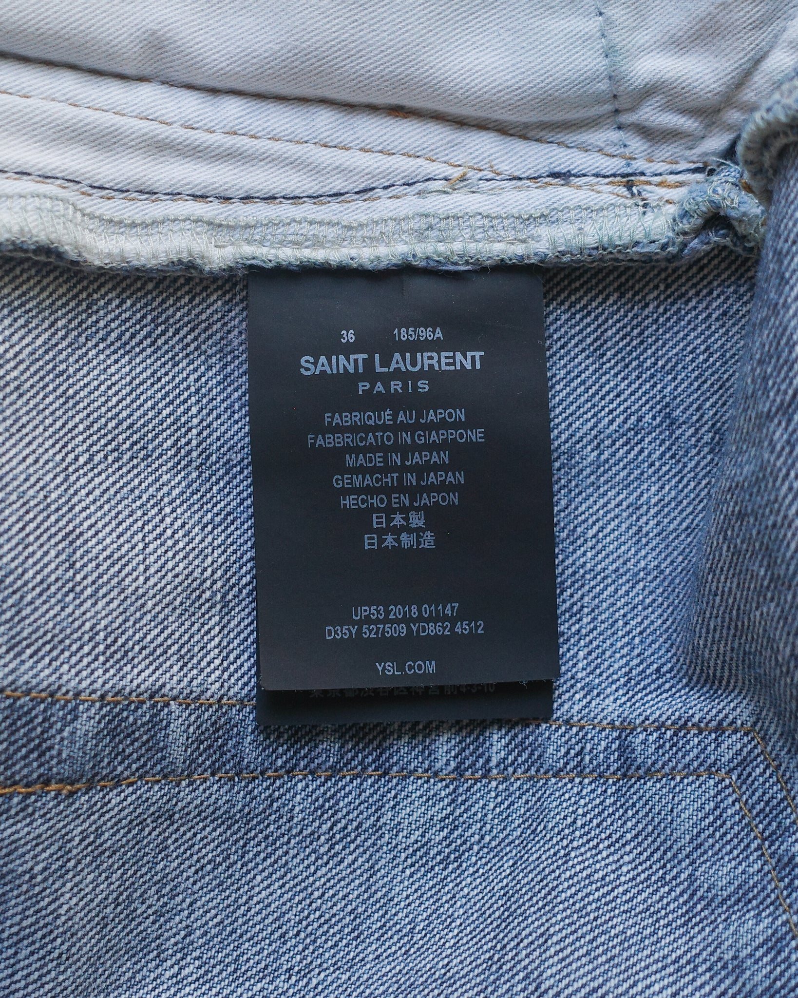 Saint Laurent Paris 2018 D22 Denim