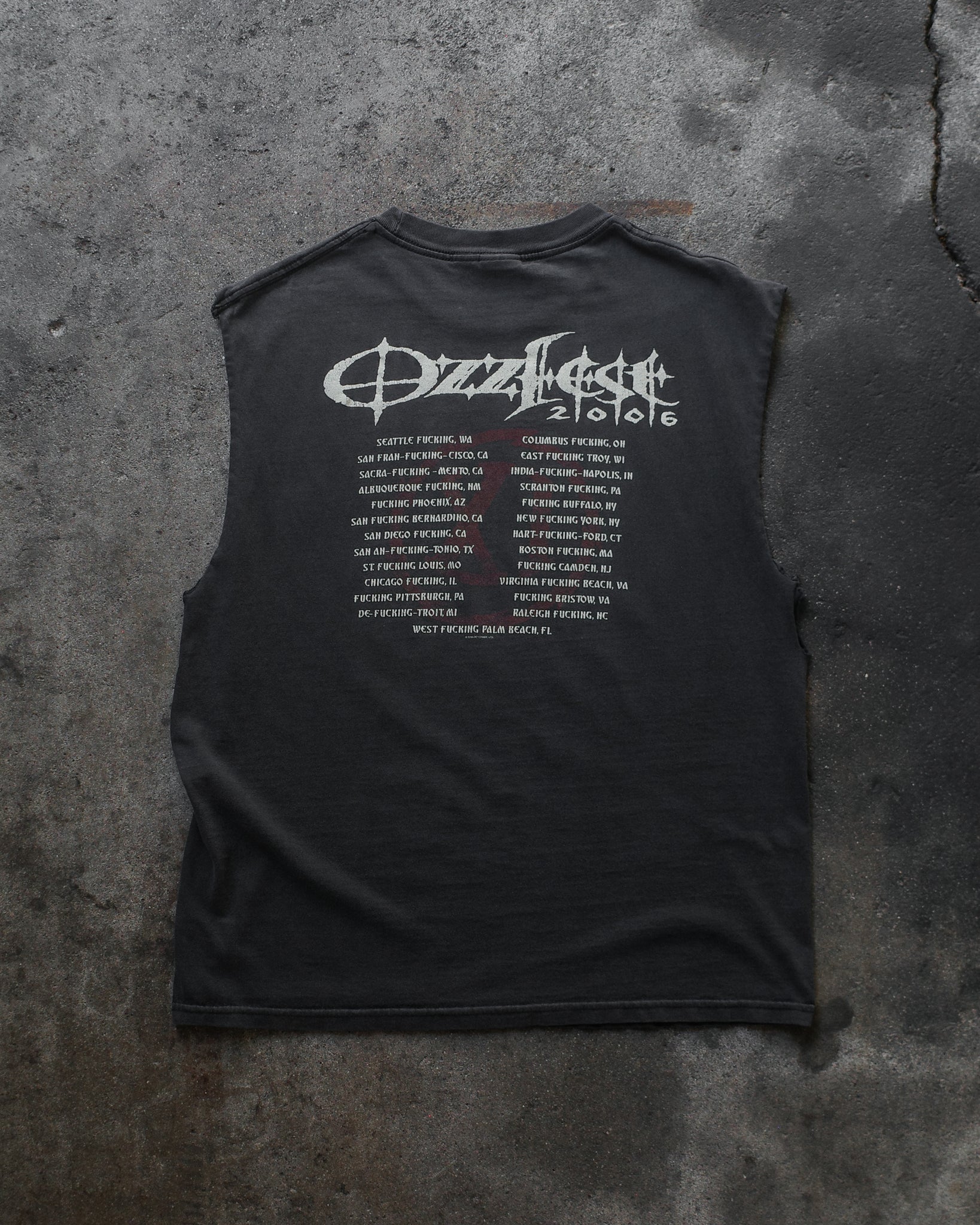 2006 OzzFest Faded Tank
