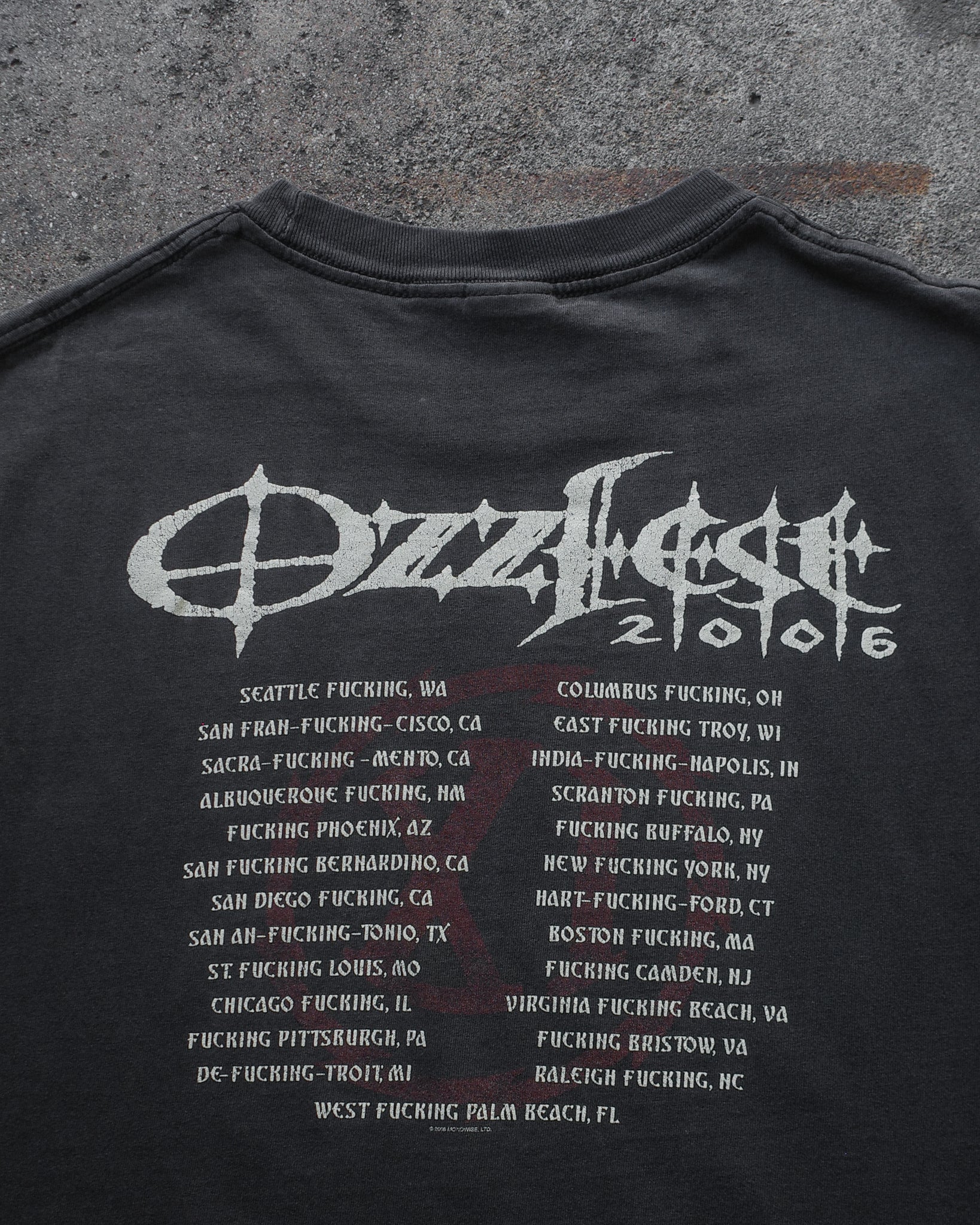 2006 OzzFest Faded Tank