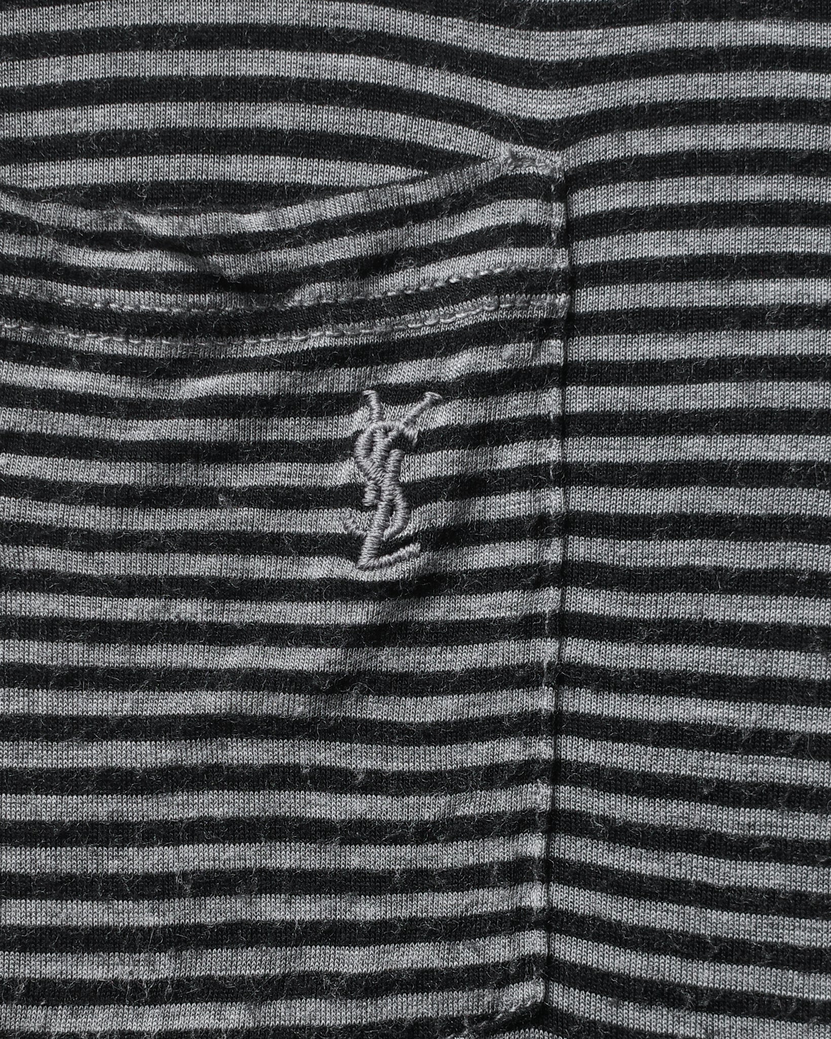 Saint Laurent Paris 2020 Striped Pocket Tee