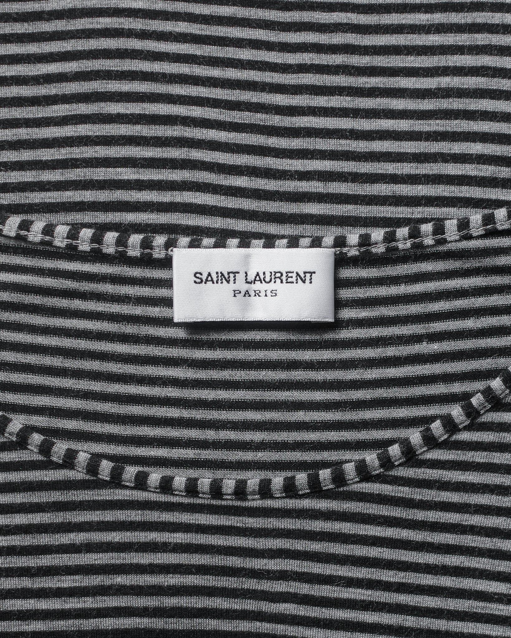 Saint Laurent Paris 2020 Striped Pocket Tee