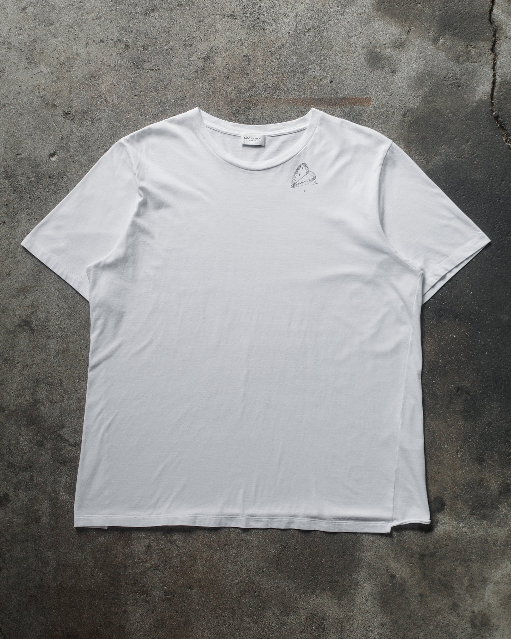 Saint Laurent Paris 2020 Heart Trap Tee