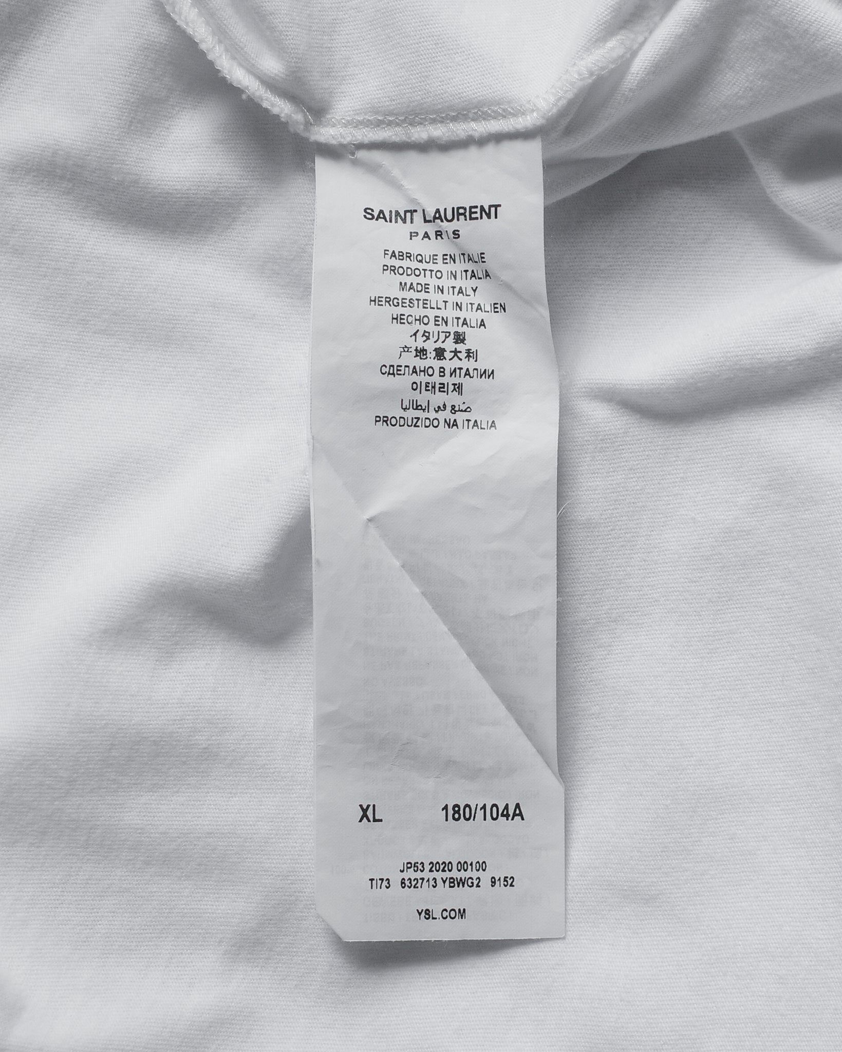 Saint Laurent Paris 2020 Heart Trap Tee