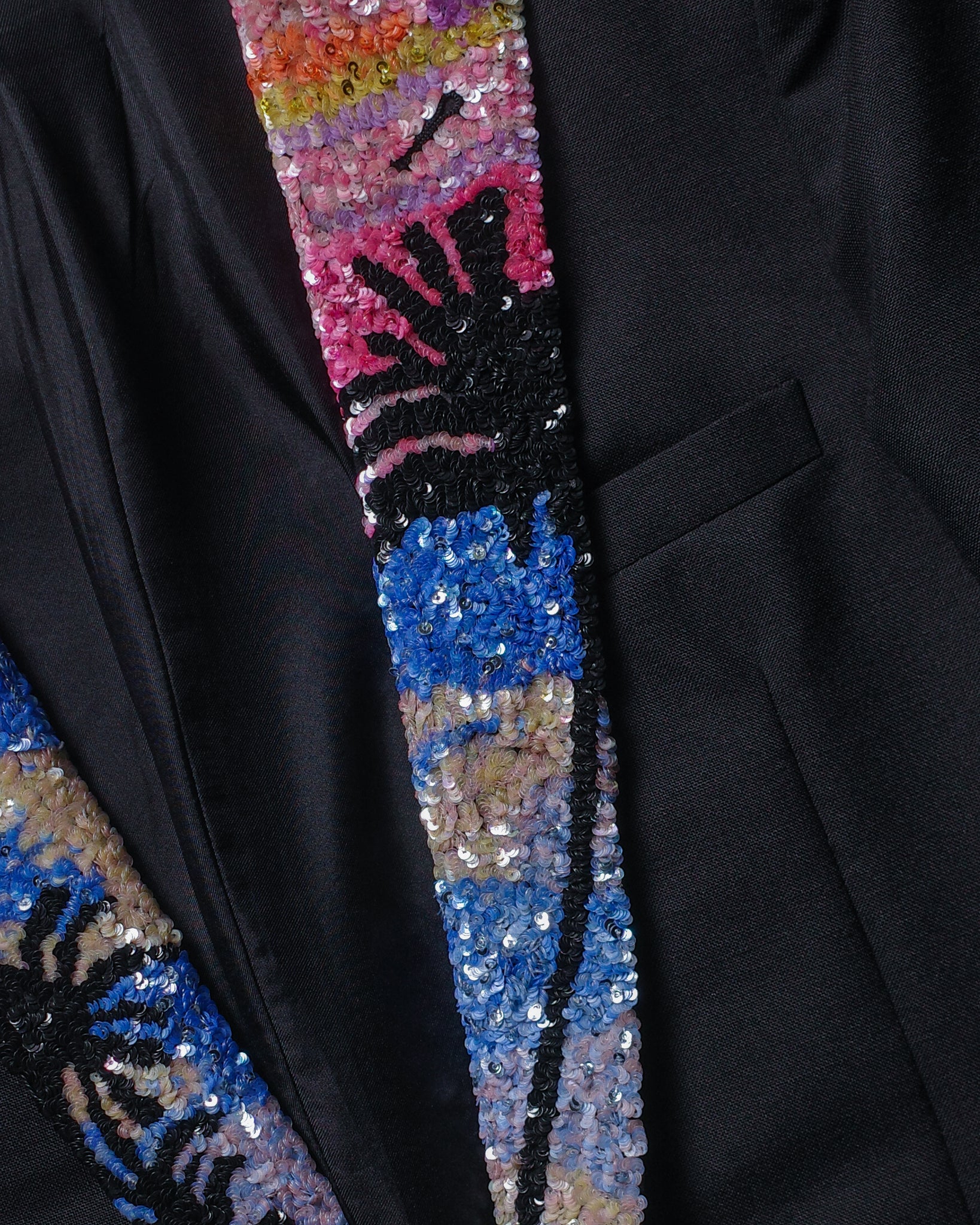 Saint Laurent Paris 2016 Palm Tree Lapel Blazer