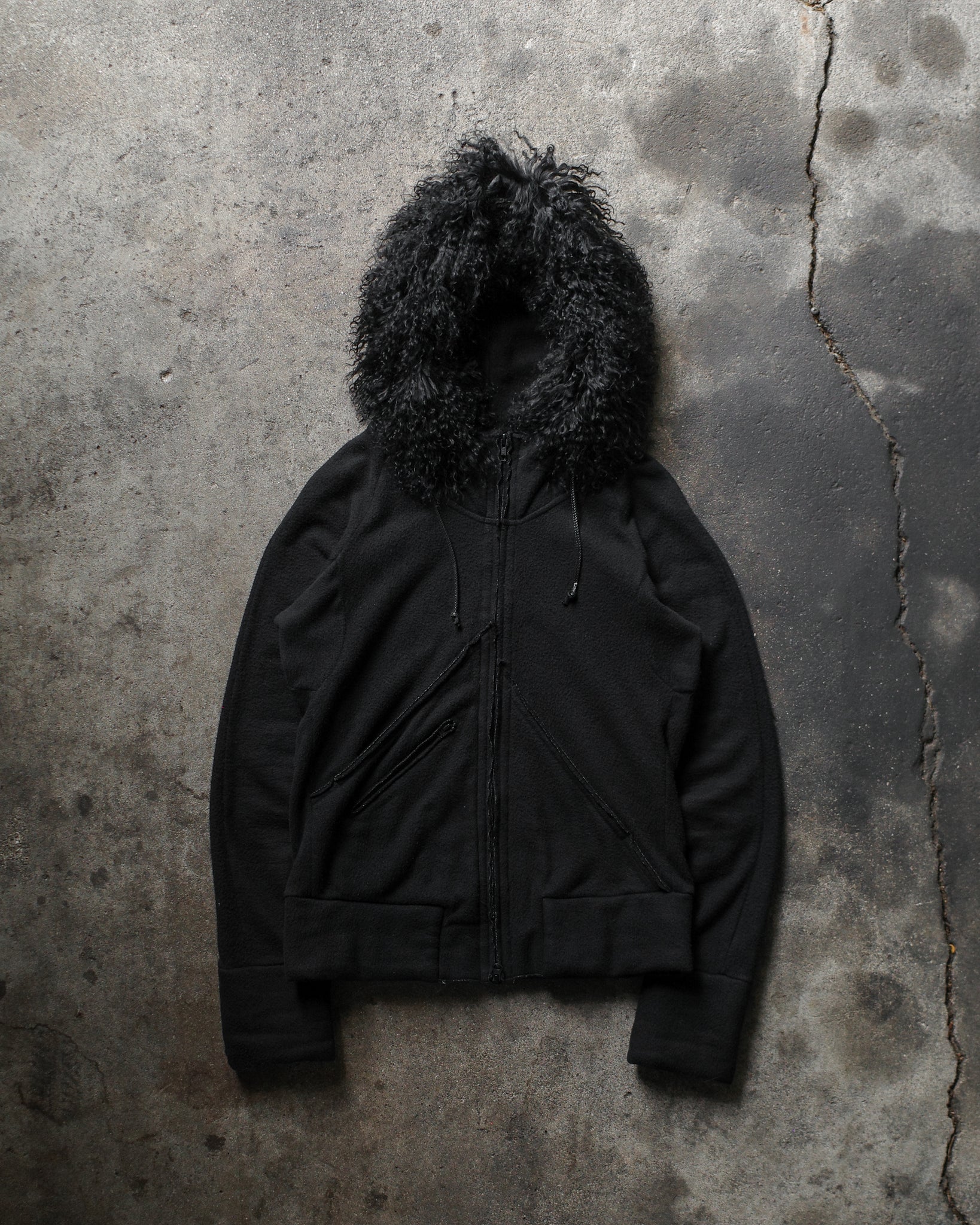 If Six Was Nine Fur Zip Up Hoodie