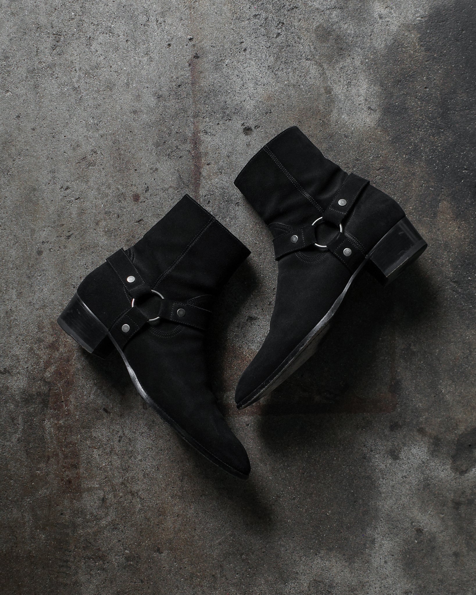 Saint Laurent Paris Suede Wyatt Boots