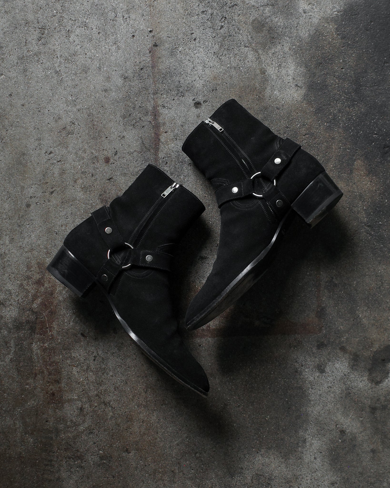 Saint Laurent Paris Suede Wyatt Boots