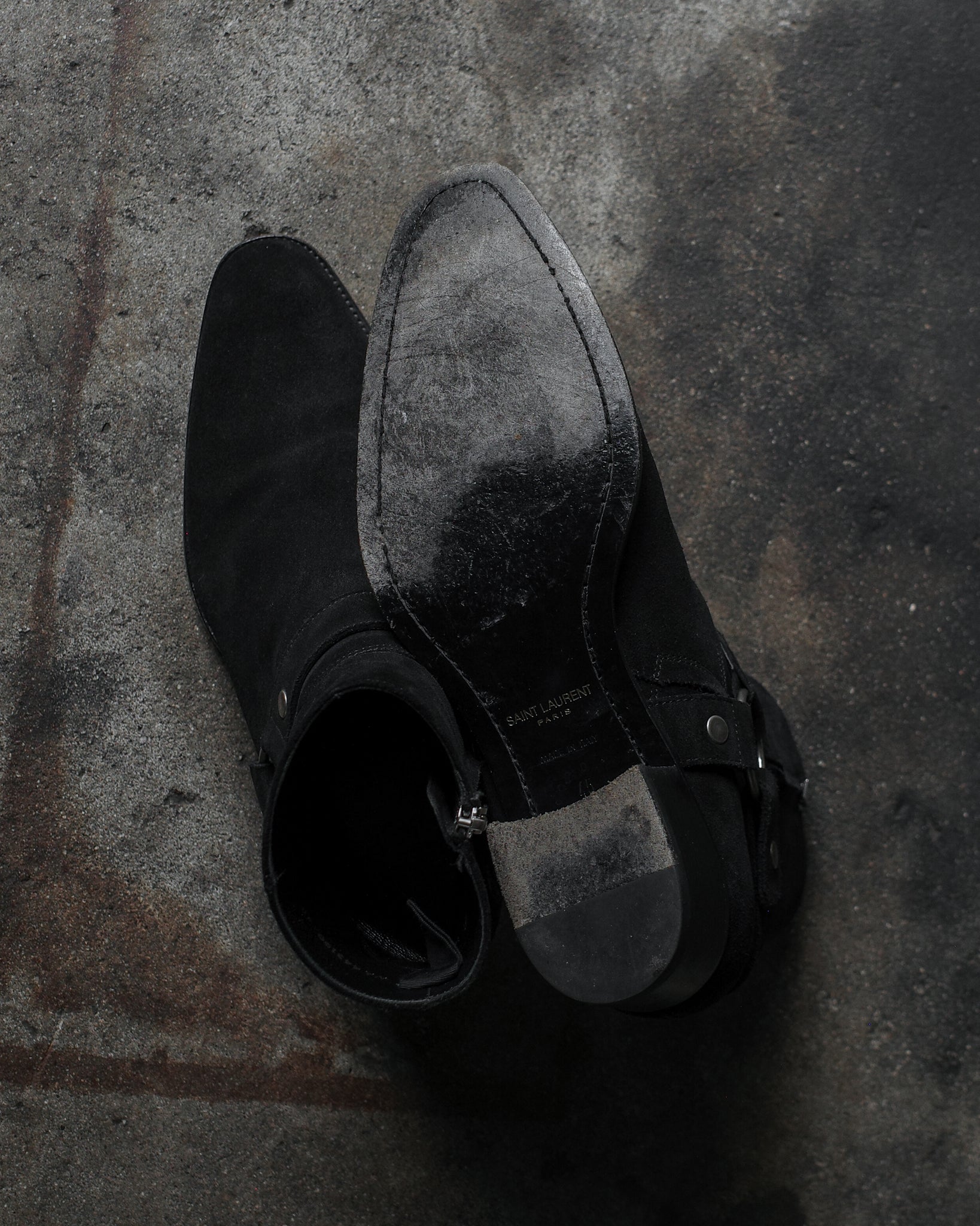 Saint Laurent Paris Suede Wyatt Boots