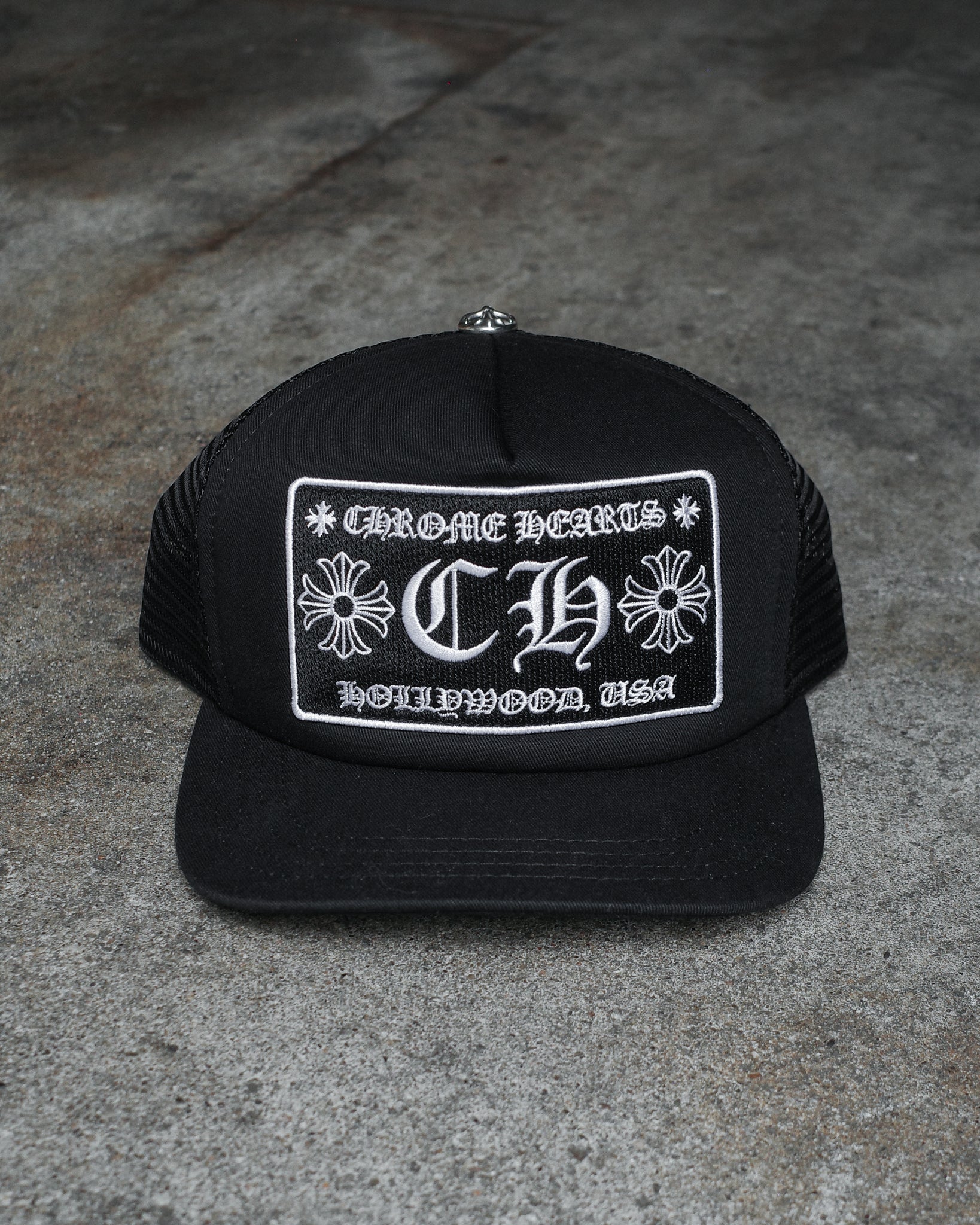 Chrome Hearts "CH" Hollywood Trucker Hat