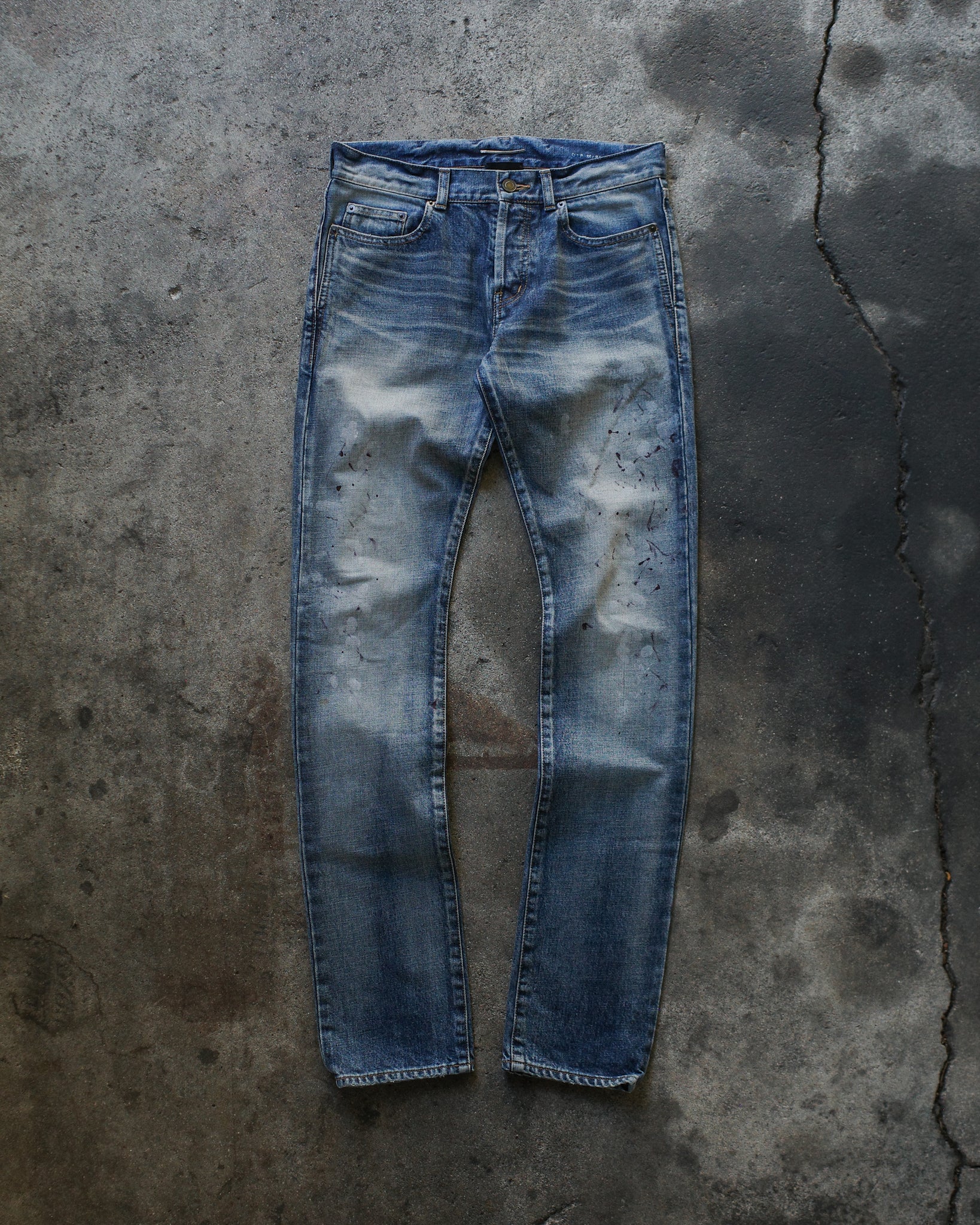 Saint Laurent Paris 2018 D18 Paint Denim