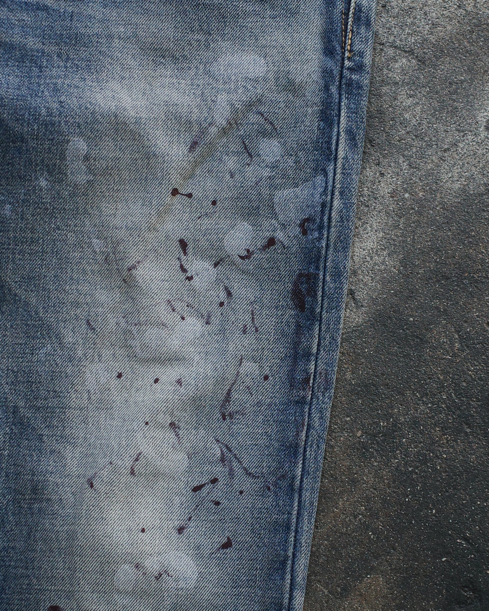 Saint Laurent Paris 2018 D18 Paint Denim