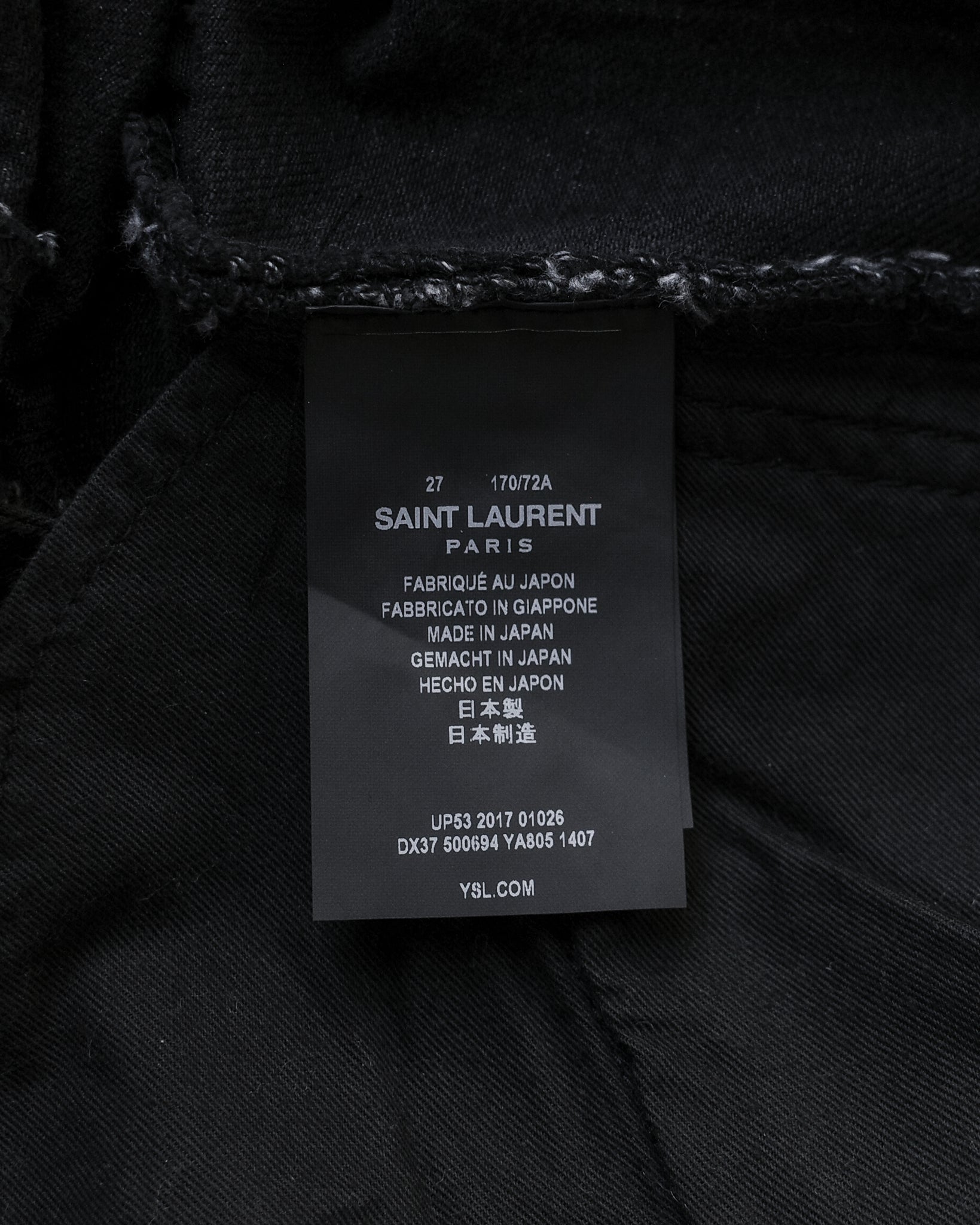 Saint Laurent Paris 2017 D14 Repaired Denim