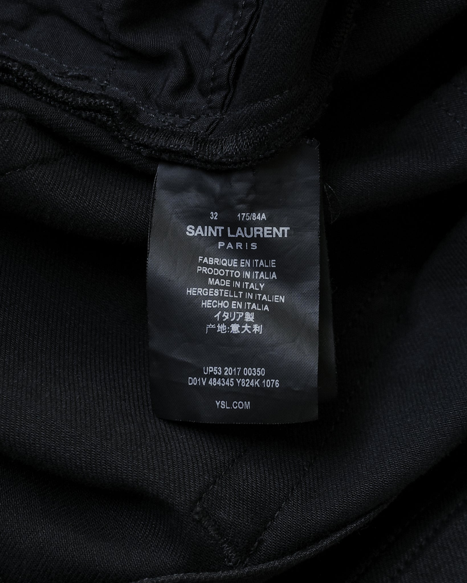 Saint Laurent Paris 2017 D02 Waxed Denim