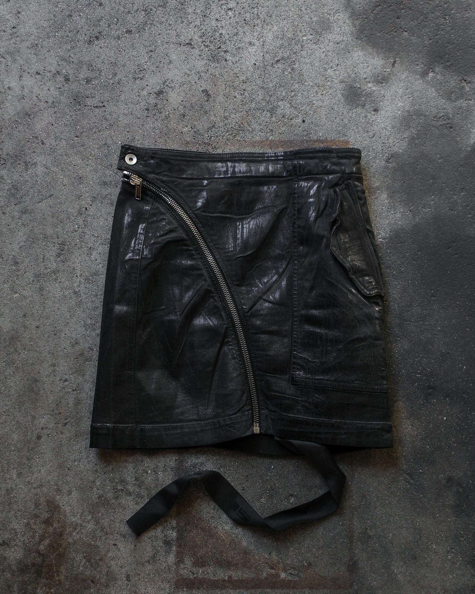 Rick Owens SS24 Foil Aircut Skirt