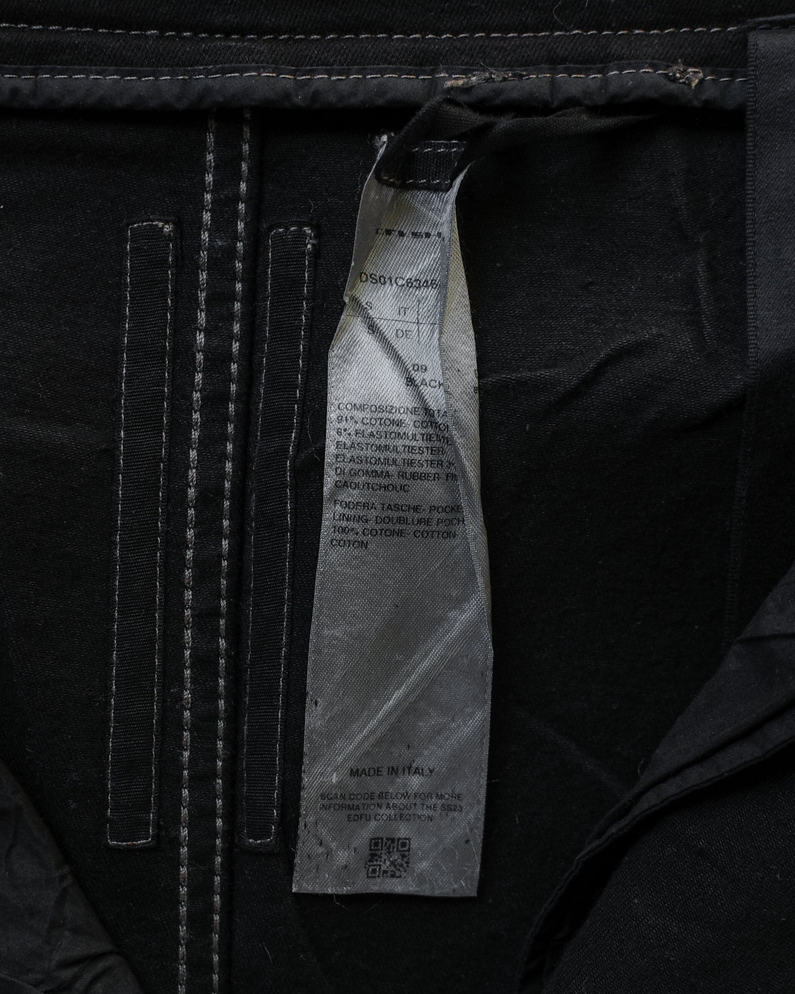 Rick Owens SS24 Foil Aircut Skirt