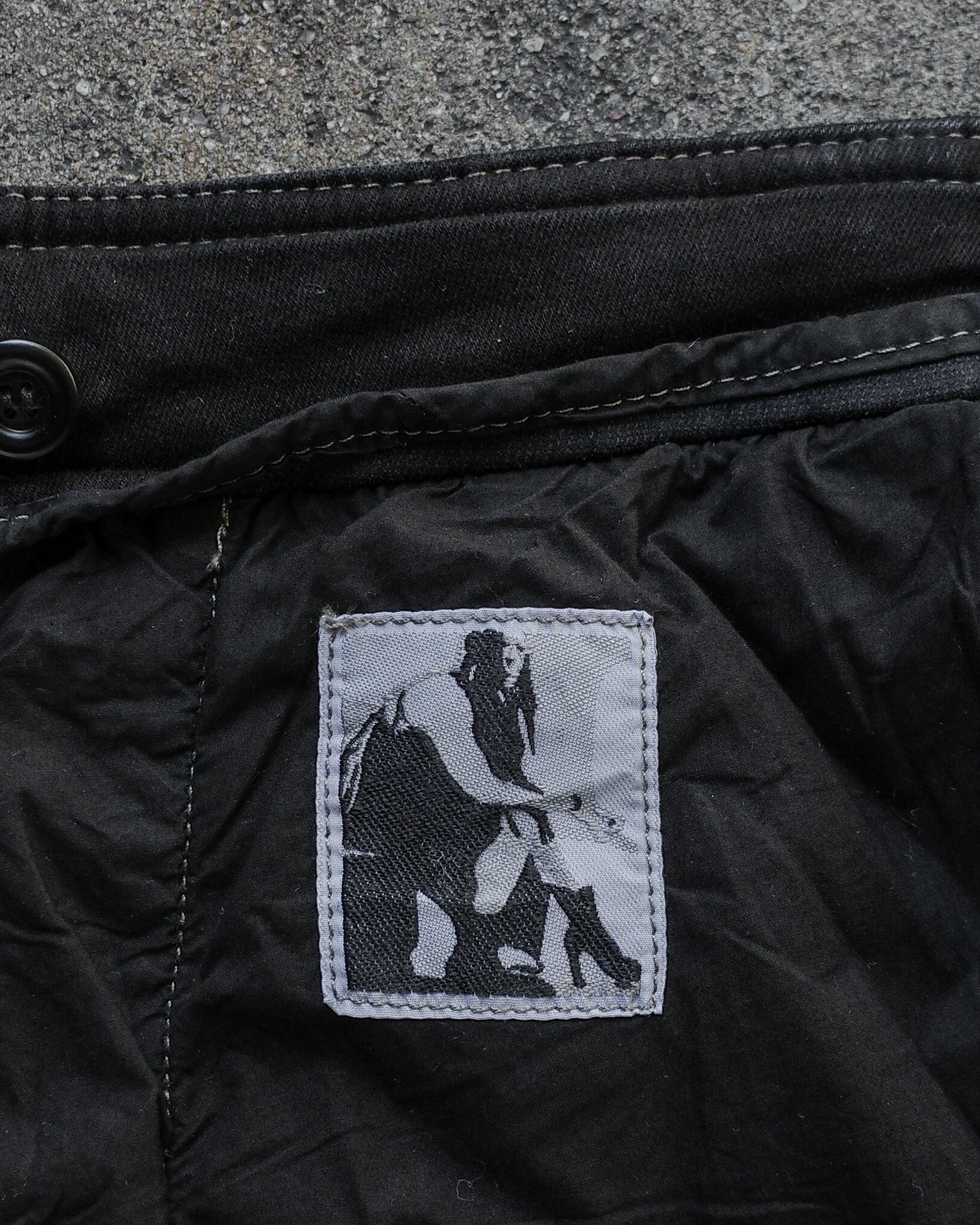 Rick Owens SS24 Foil Aircut Skirt