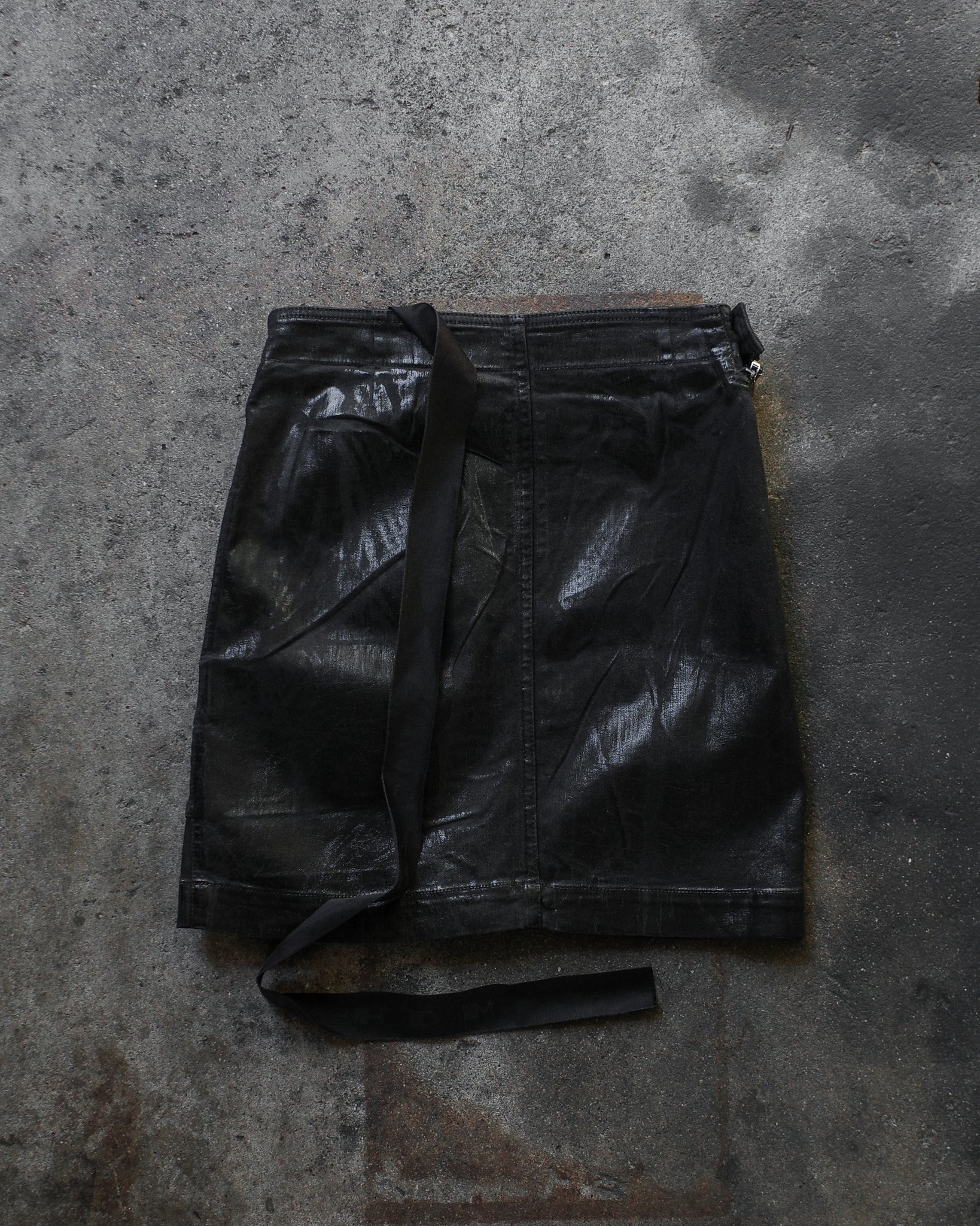 Rick Owens SS24 Foil Aircut Skirt
