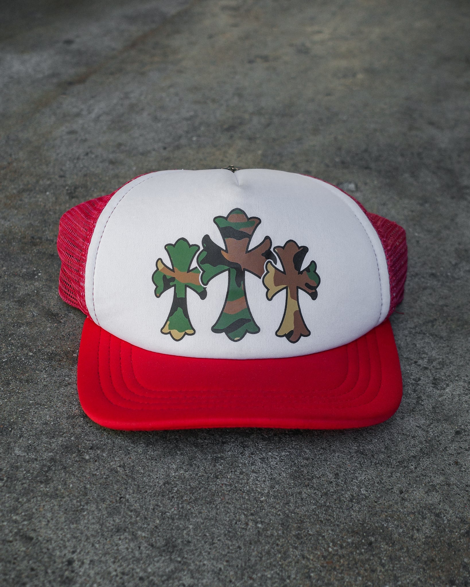 Chrome Hearts Cross Trucker Hat