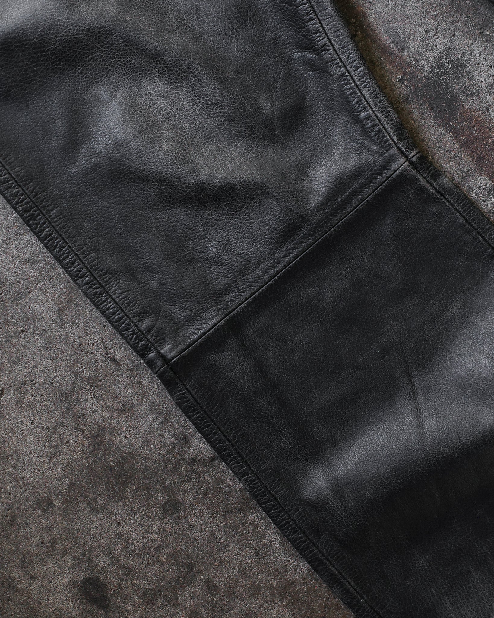 Enfants Riches Déprimés Leather Repaired Pants