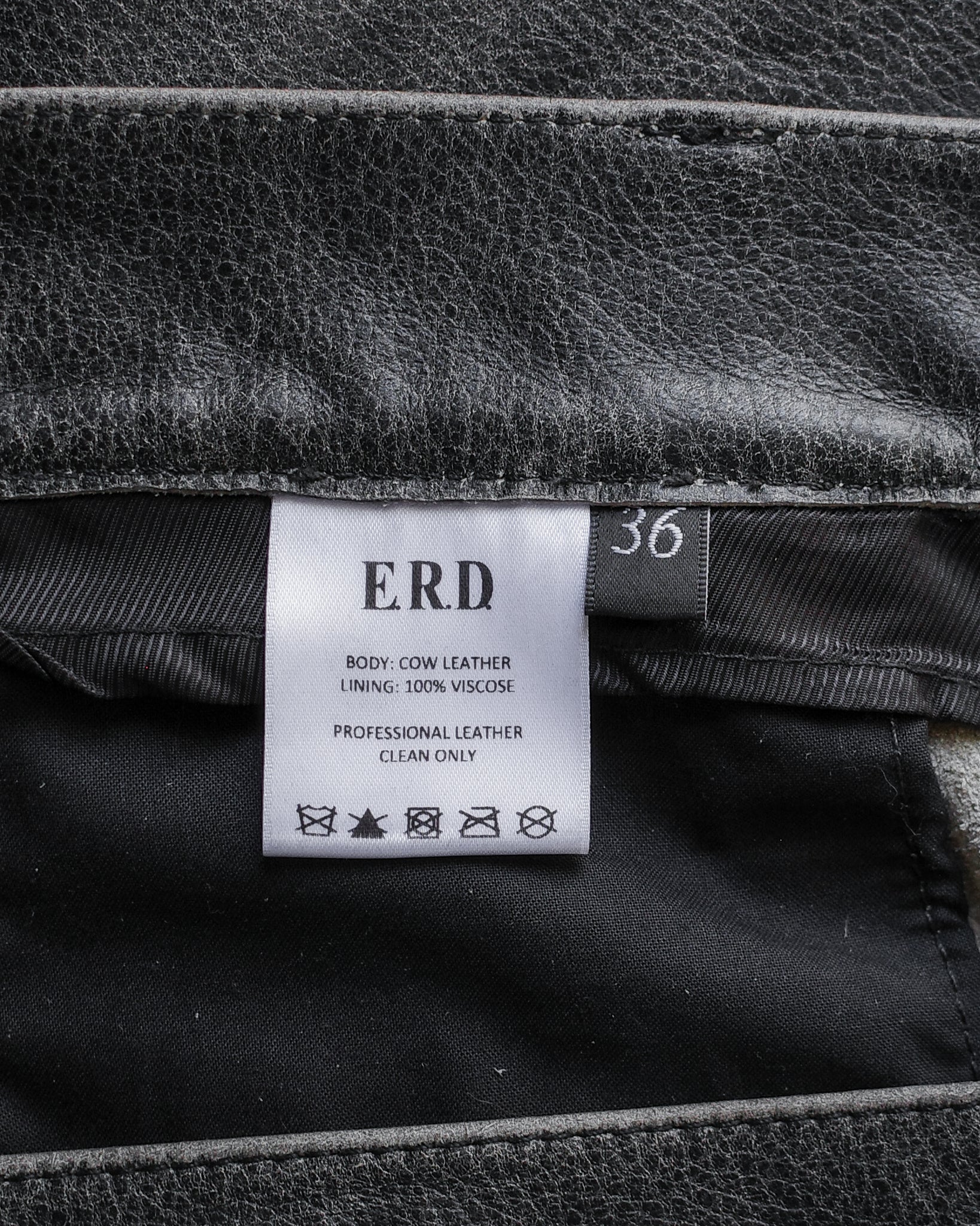 Enfants Riches Déprimés Leather Repaired Pants