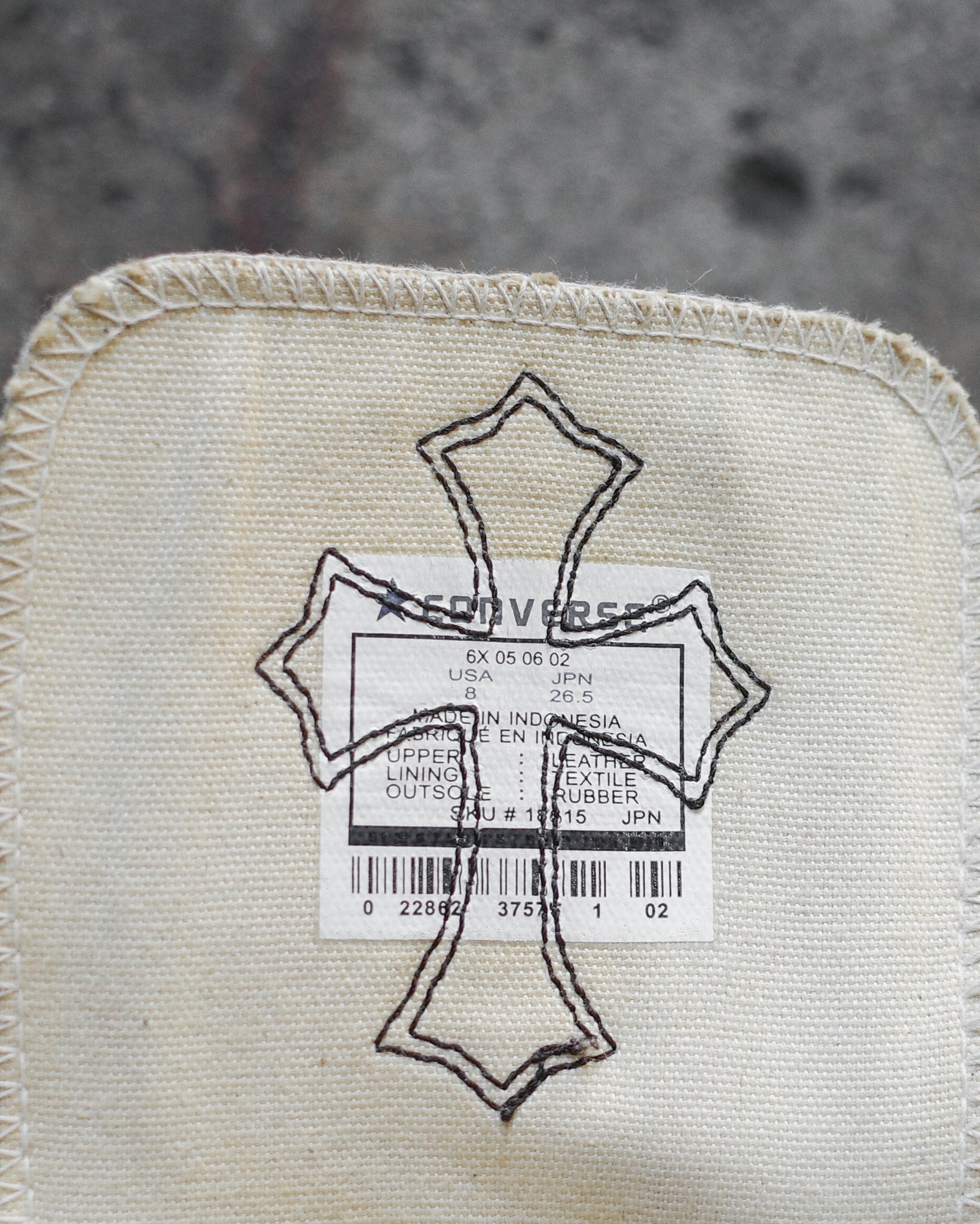 Chrome Hearts Cross Converse