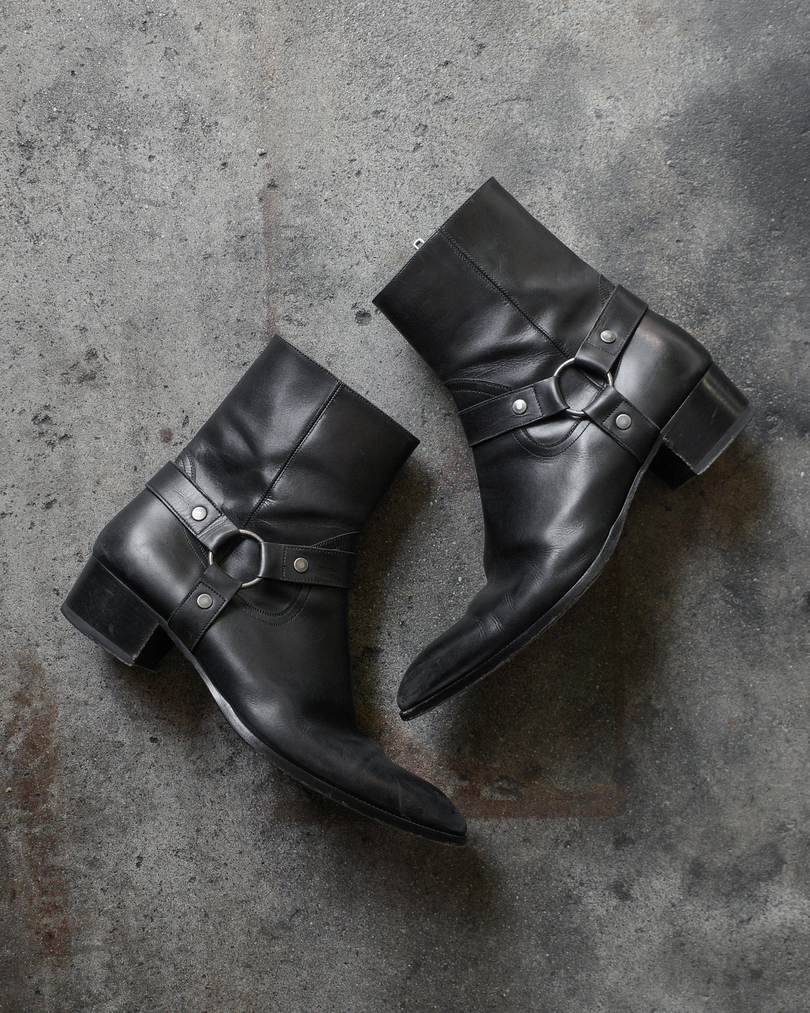 Saint Laurent Paris Wyatt Harness Boots – BLINDATE INC