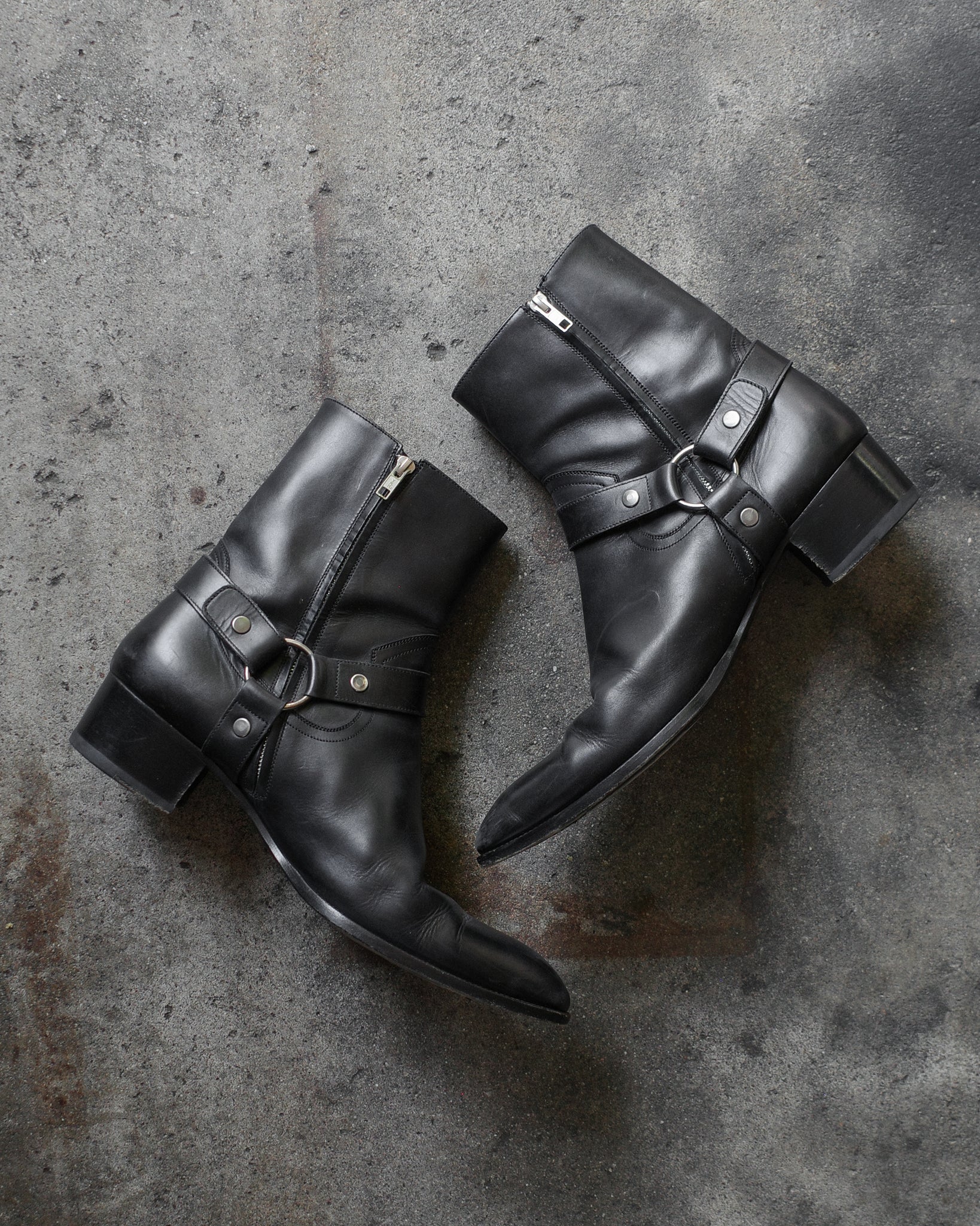 Saint Laurent Paris Wyatt Harness Boots – BLINDATE INC
