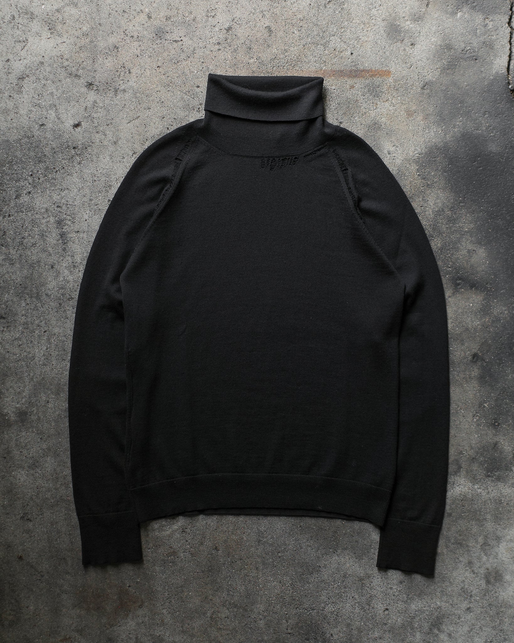 Dior Homme AW04 Distressed Turtleneck Sweater – BLINDATE INC
