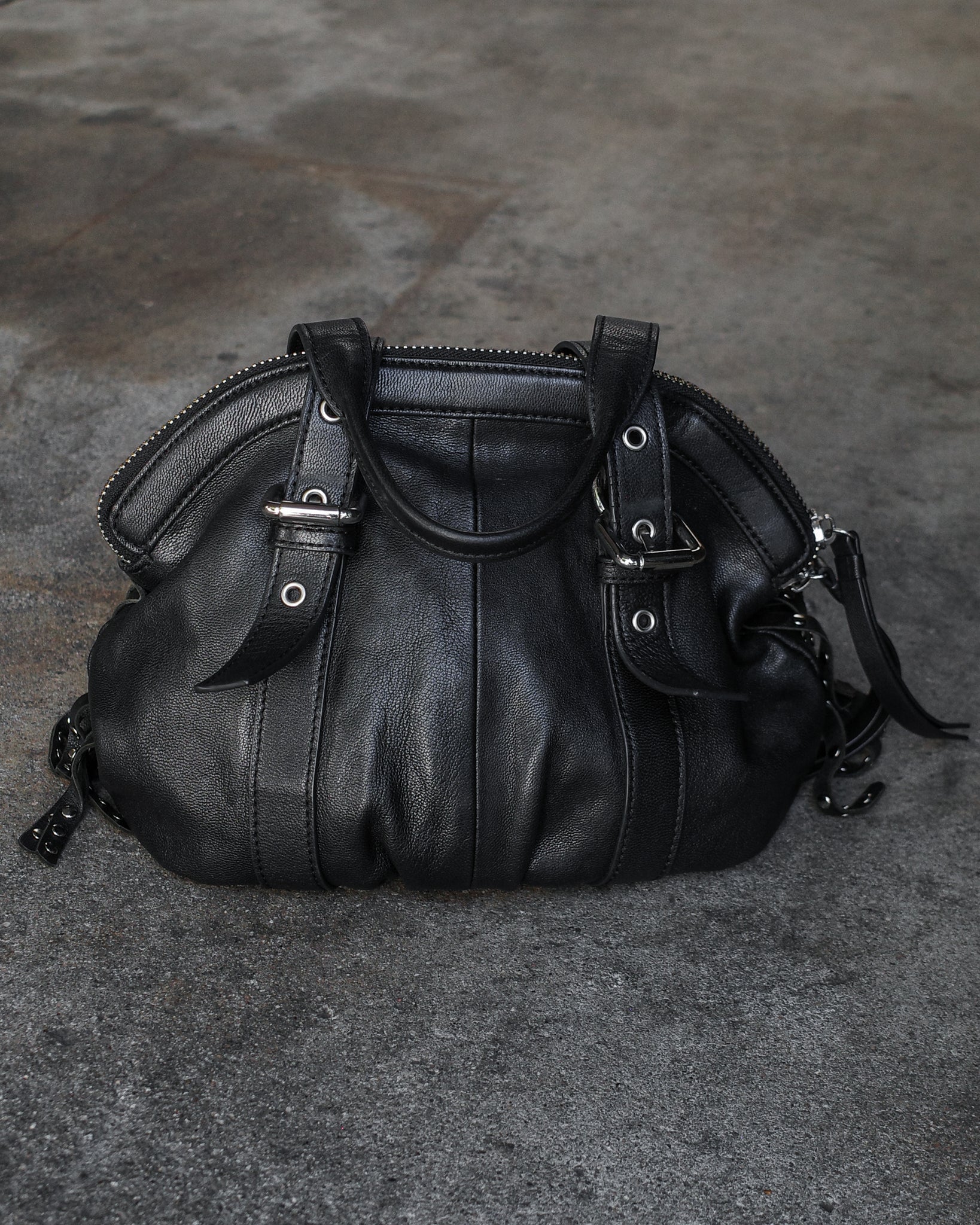 Rosebud Studded Fringe Handbag