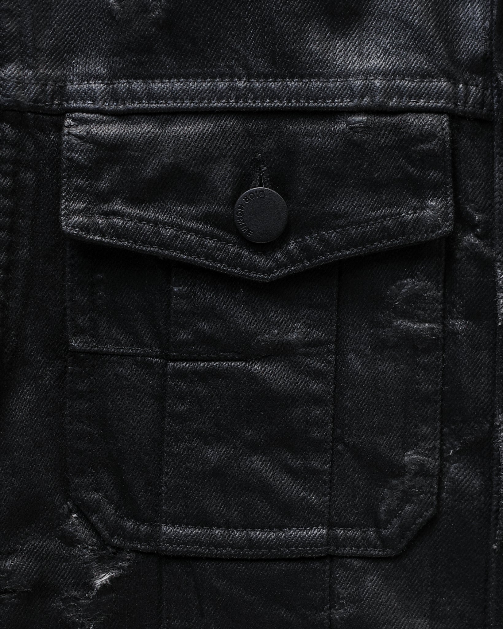 Dior Homme SS04 Distressed & Waxed Vest