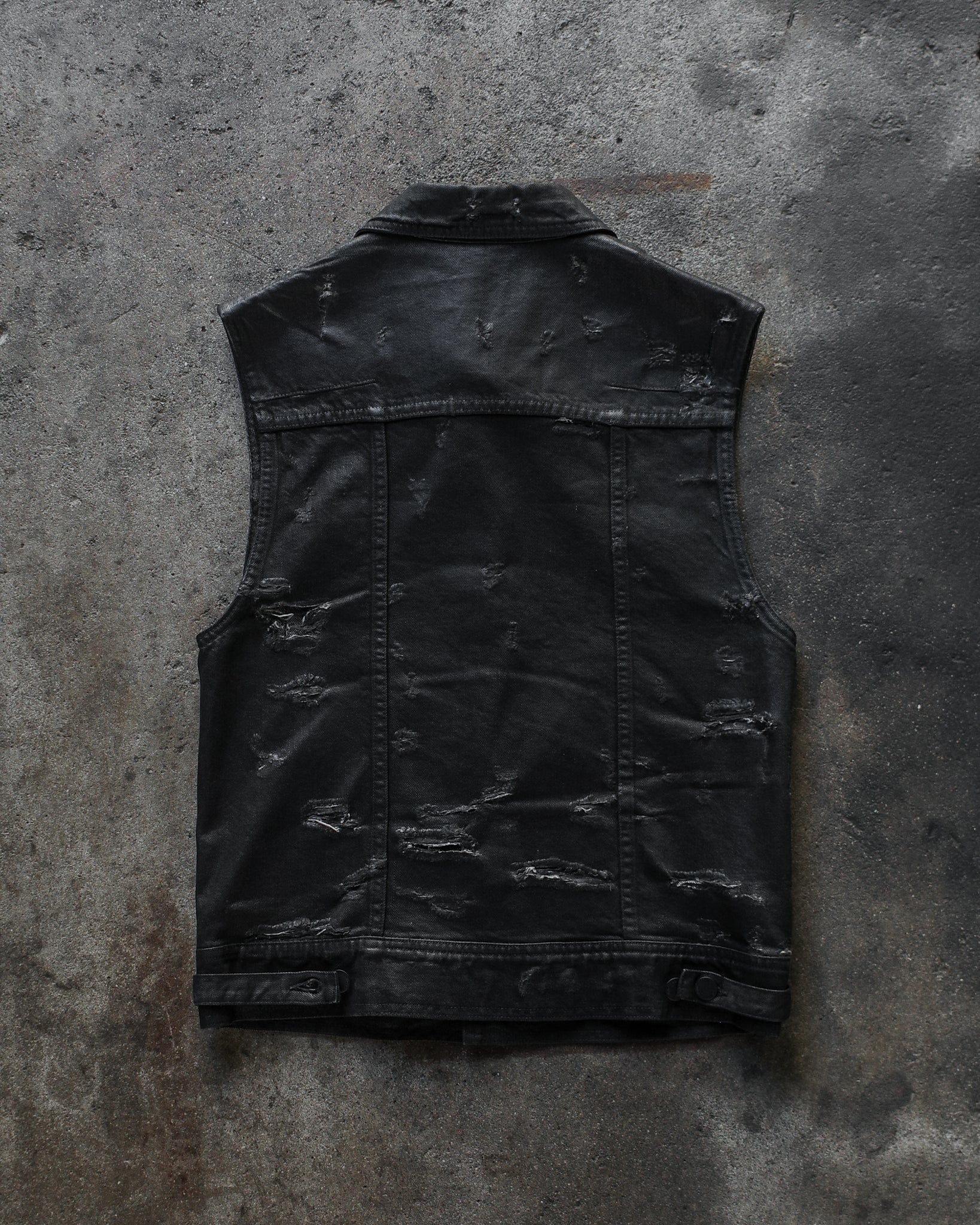 Dior Homme SS04 Distressed & Waxed Vest