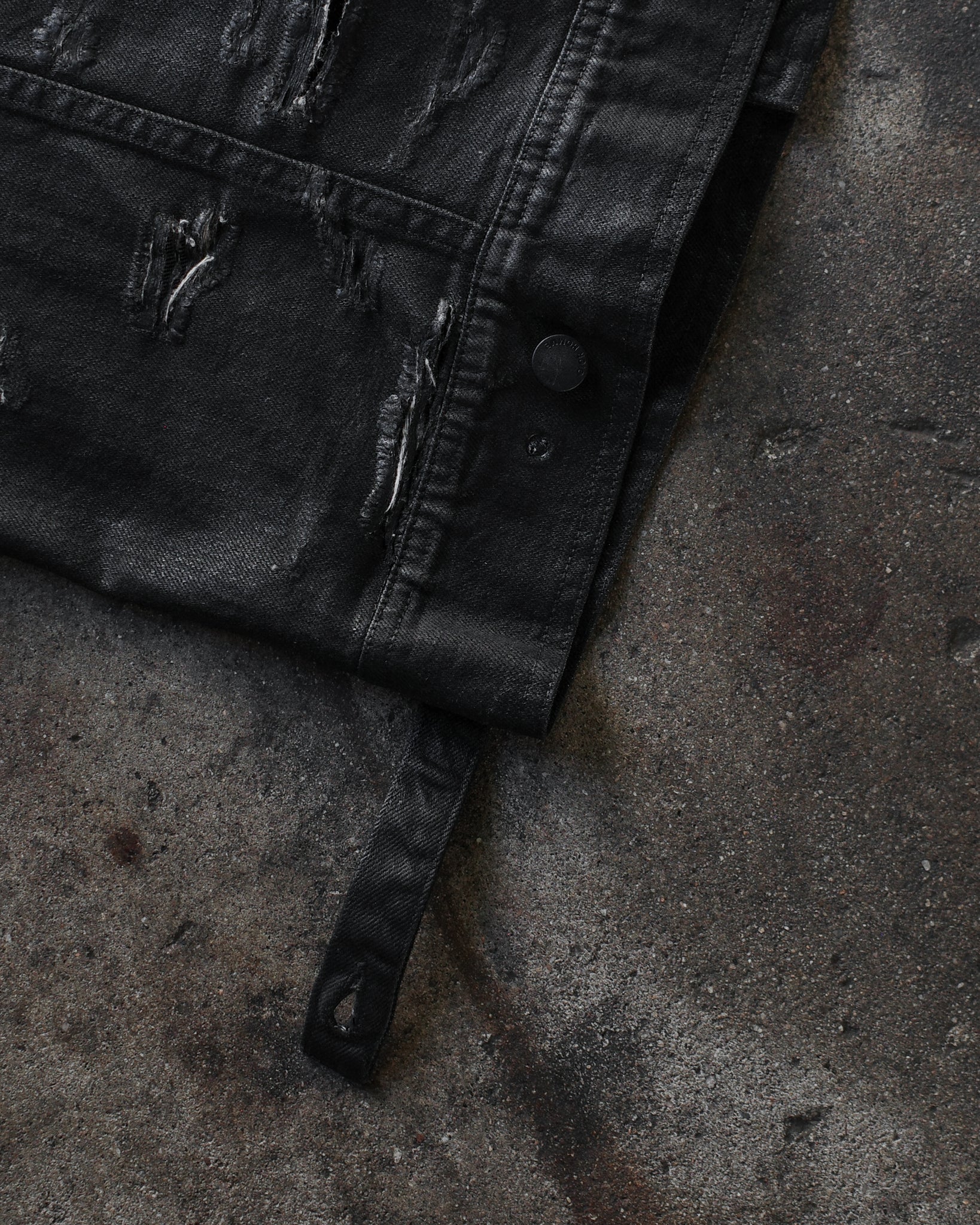 Dior Homme SS04 Distressed & Waxed Vest