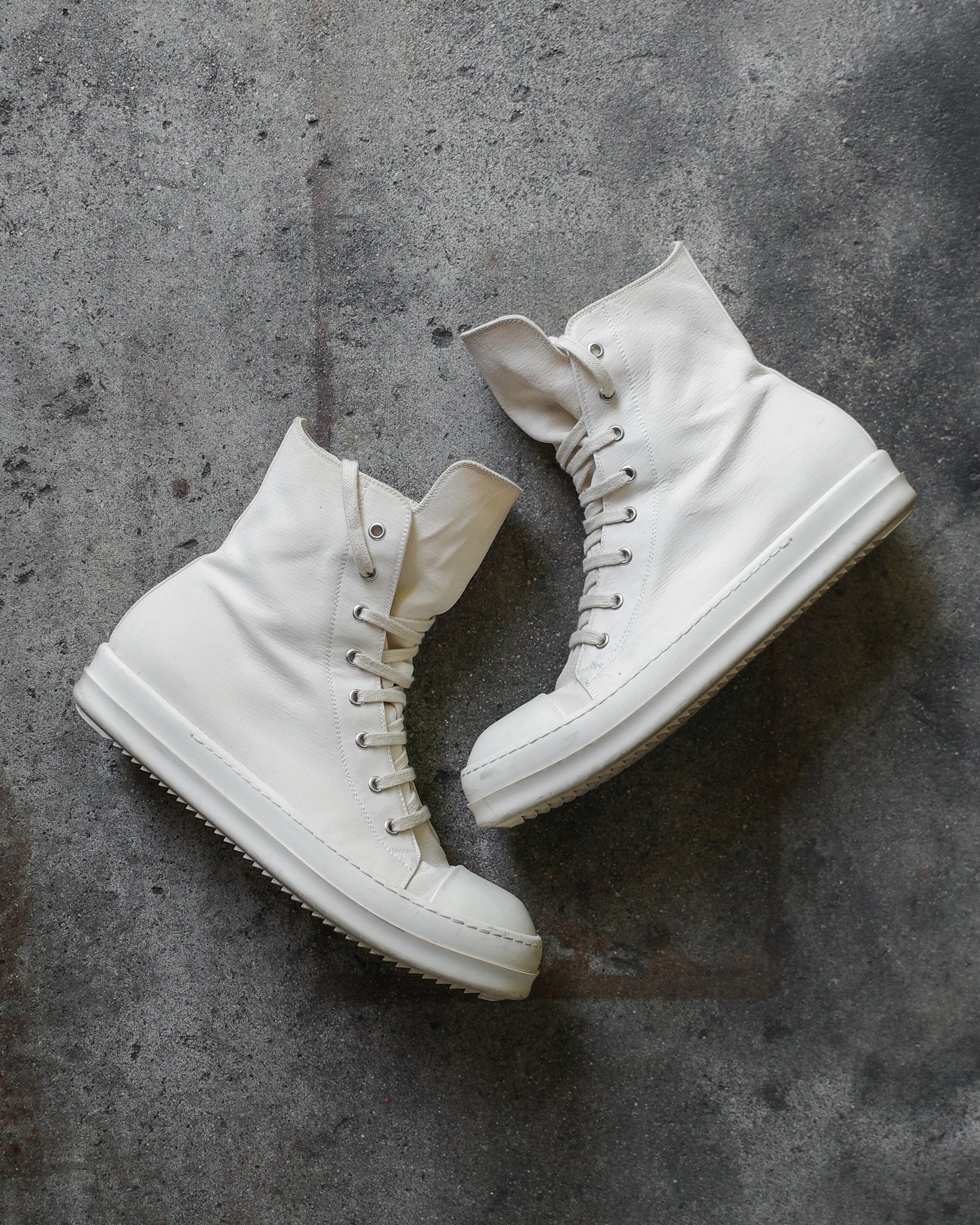 Rick Owens DRKSHDW Hi-Top Ramones Sneakers – BLINDATE INC