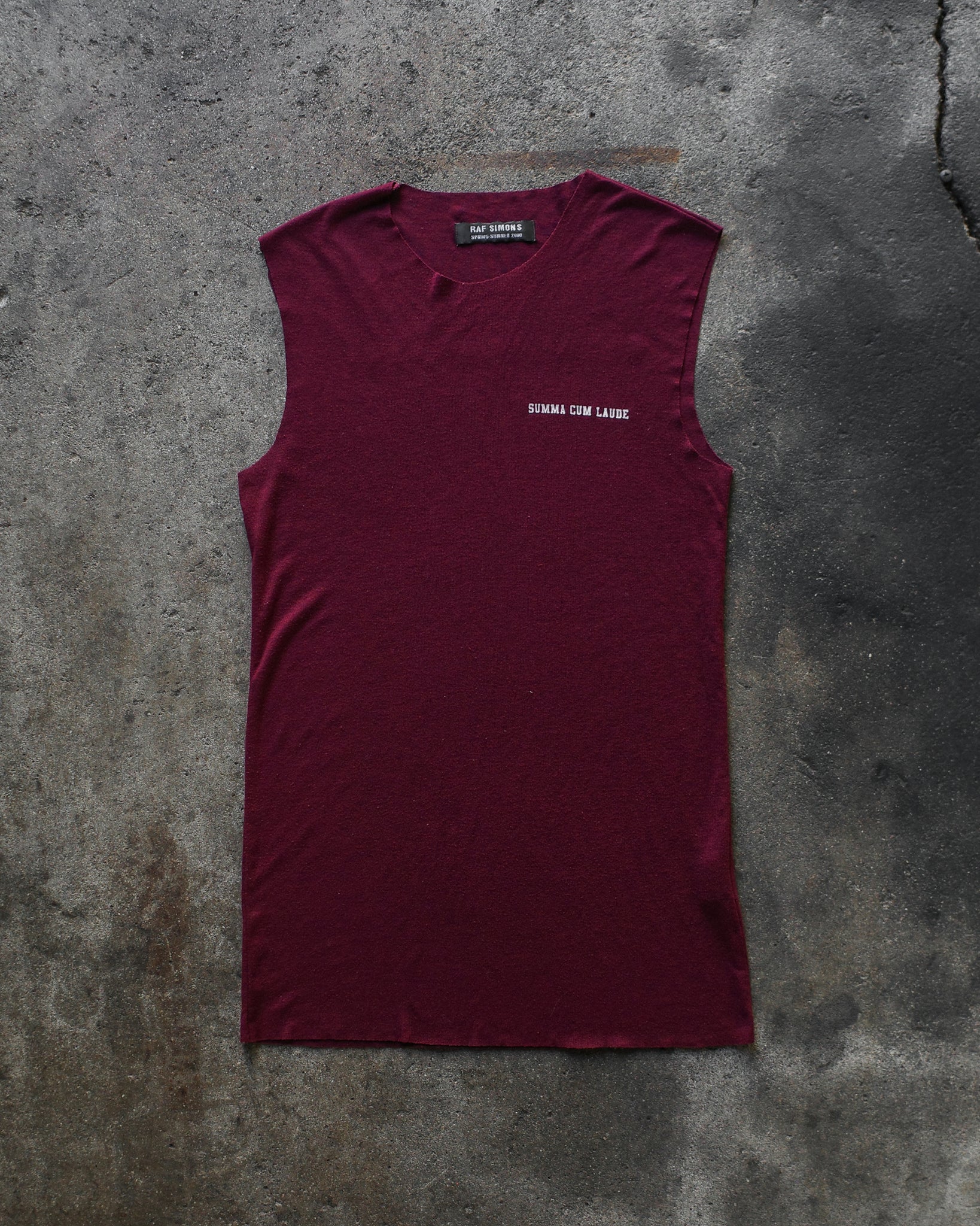 Raf Simons SS00 "Summa Cum Laude" Tank